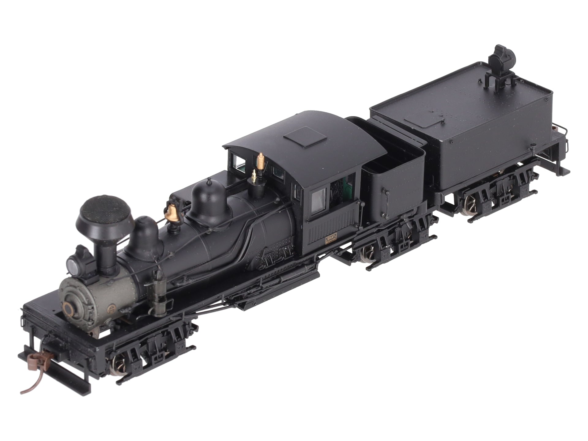 Bachmann 81901 HO Unlettered 80-Ton Three-Truck Shay Steam Locomotive w/Tender EX/Box