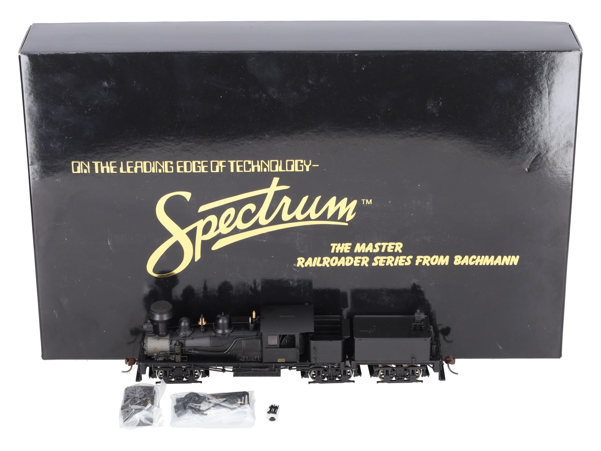 Bachmann 81901 HO Unlettered 80-Ton Three-Truck Shay Steam Locomotive w/Tender EX/Box