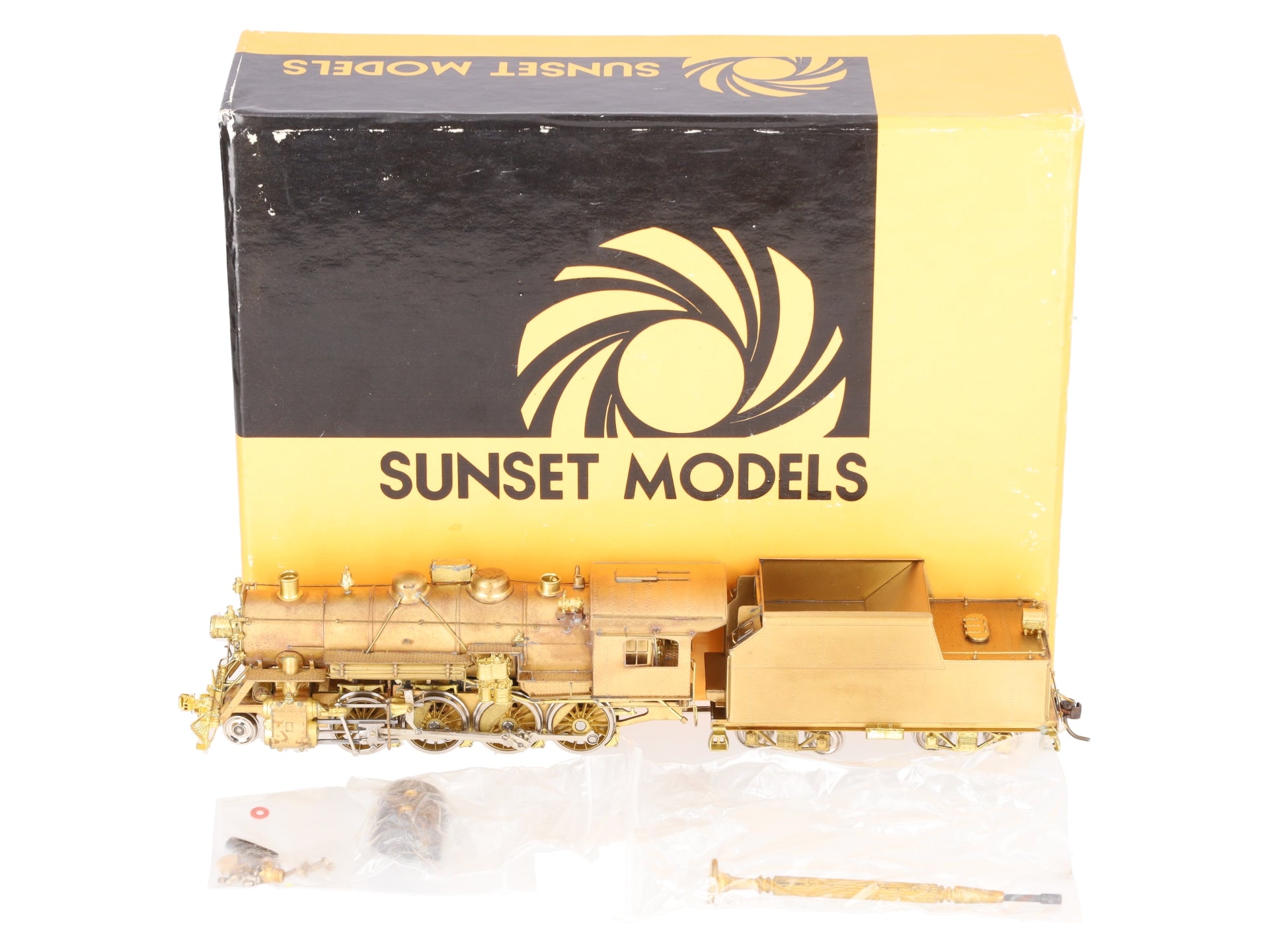 Sunset Models K-8b HO Scale BM 2-8-0 W/Worthington BL Steam Locomotive & Tender EX/Box
