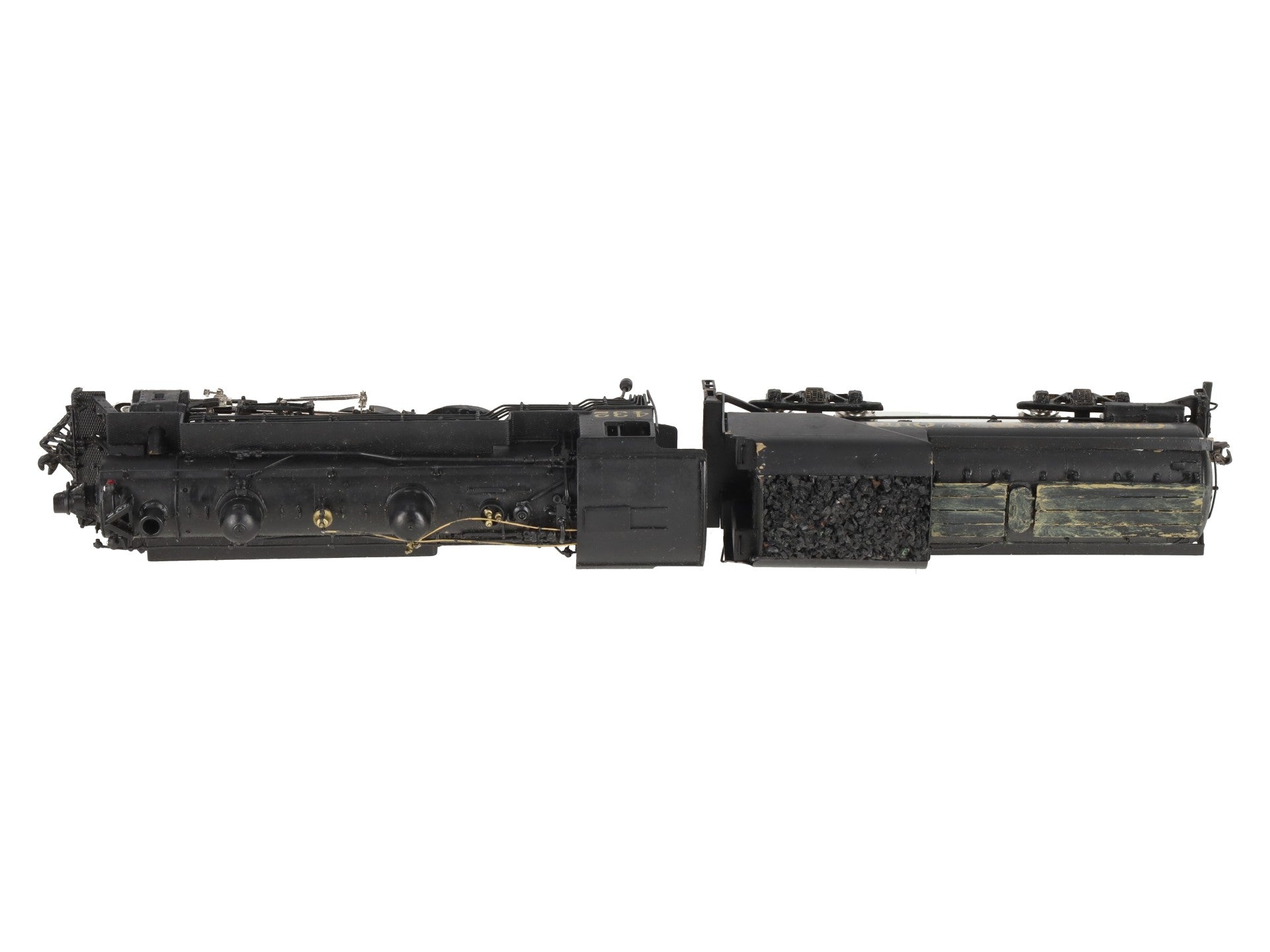 Overland 1447 HO Scale BRASS C&O F-15 4-6-2 Steam Engine & 9RE Tender -Painted VG/Box