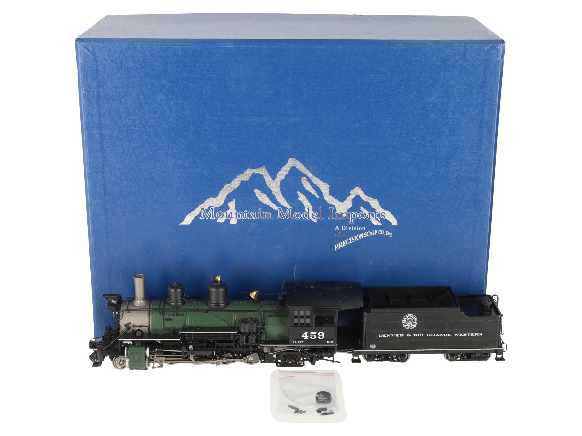 Mountain Model Imports DC1009-3 On3 BRASS D&RGW K-27 2-8-2 Steam Loco - F/P EX/Box