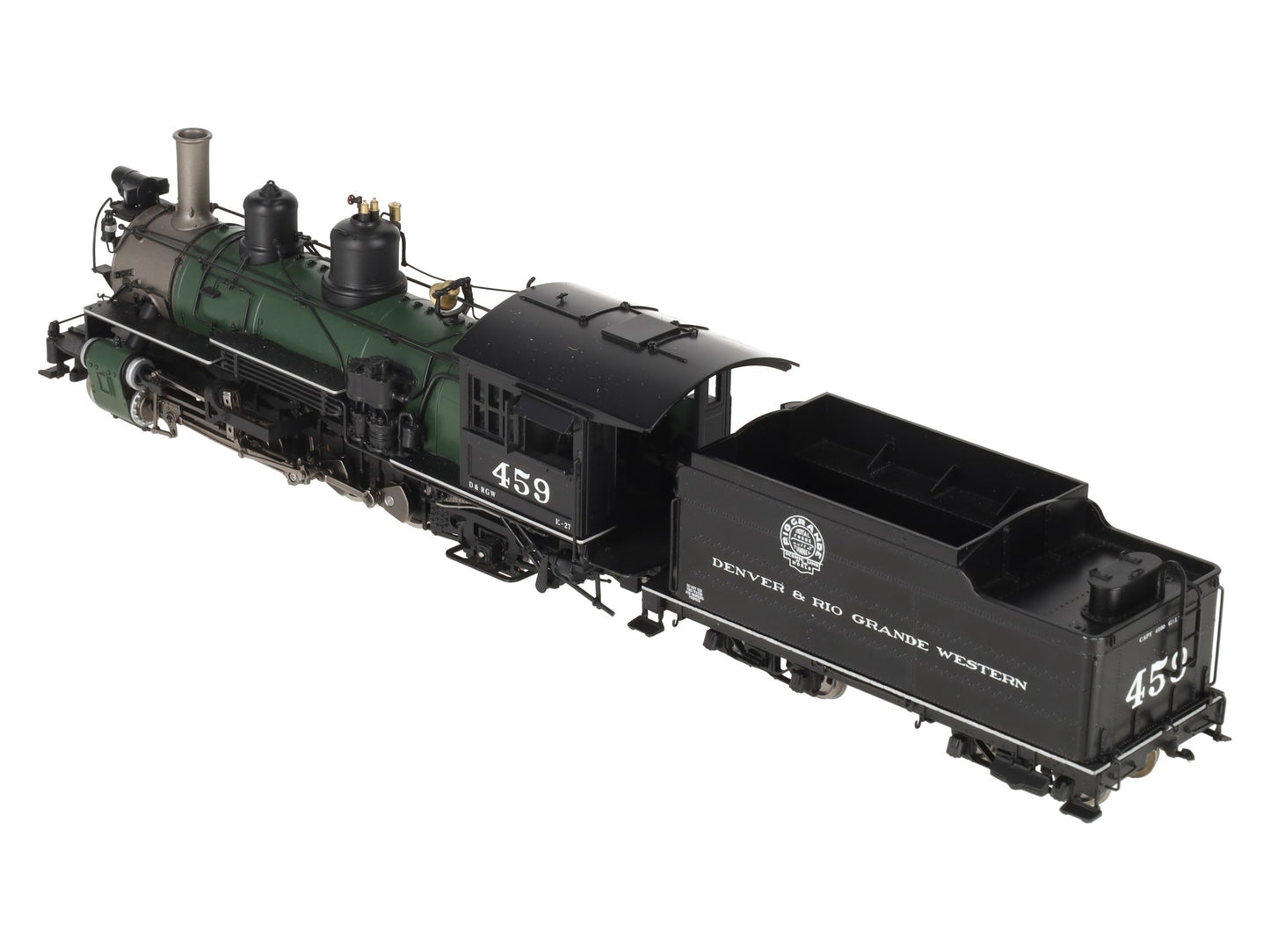 Mountain Model Imports DC1009-3 On3 BRASS D&RGW K-27 2-8-2 Steam Loco - F/P EX/Box