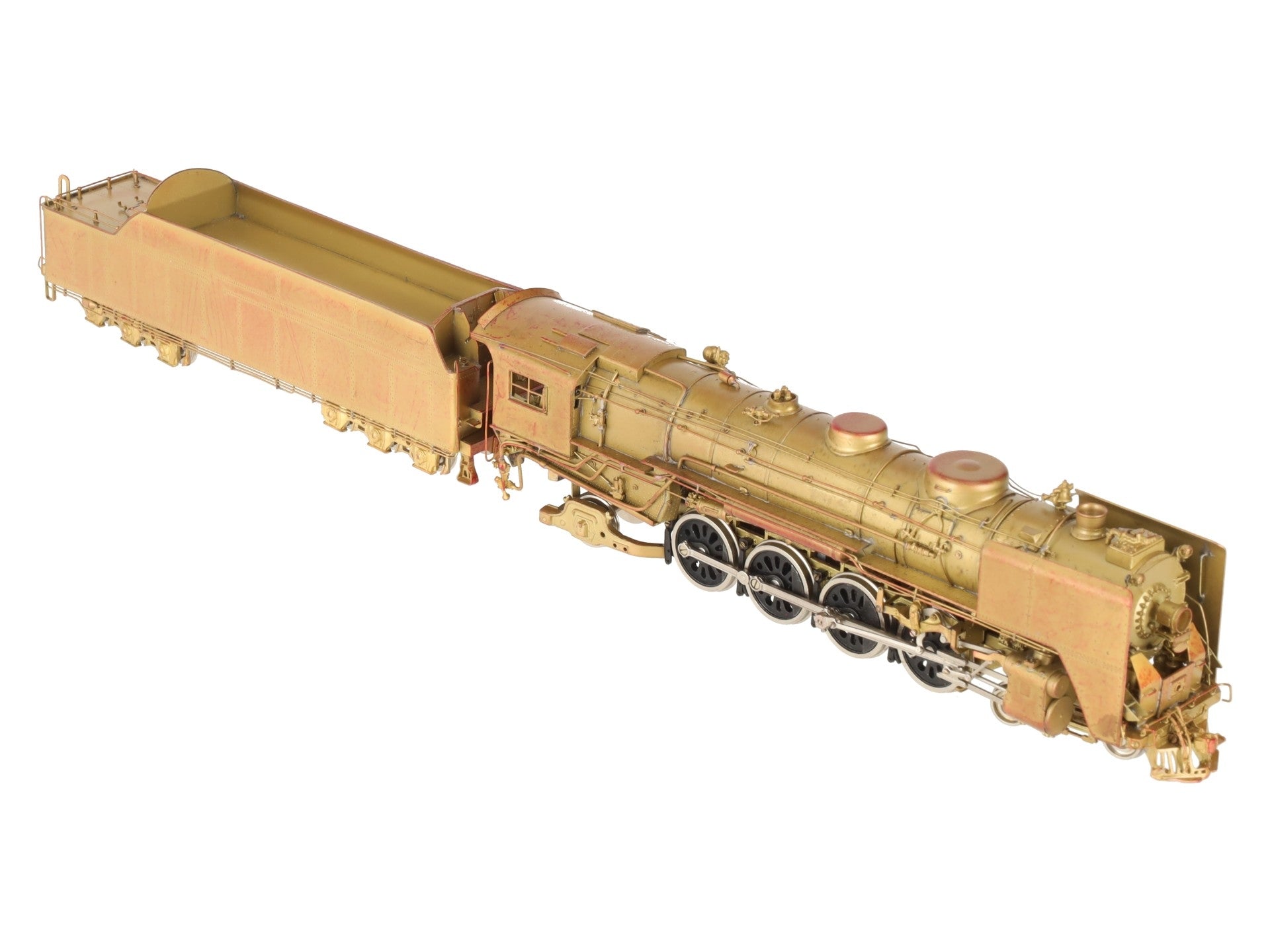 Key Imports HO BRASS NYC L-3a 4-8-2 Mohawk Steam Loco & Tender - Unpainted EX/Box