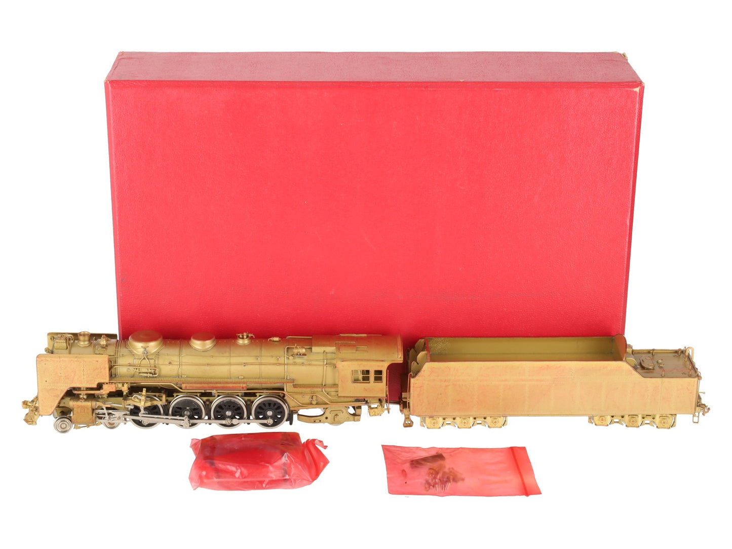 Key Imports HO BRASS NYC L-3a 4-8-2 Mohawk Steam Loco & Tender - Unpainted EX/Box