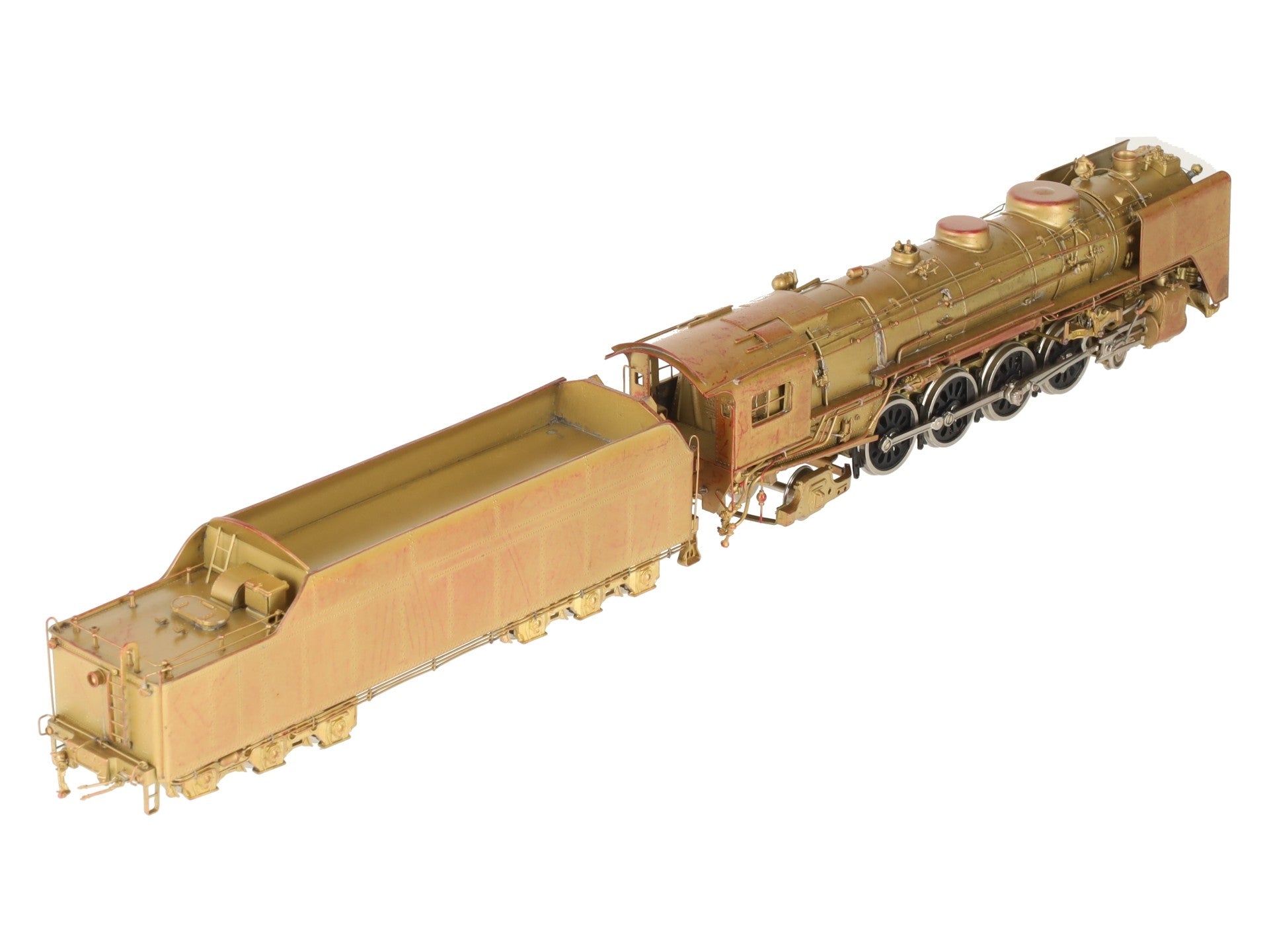 Key Imports HO BRASS NYC L-3a 4-8-2 Mohawk Steam Loco & Tender - Unpainted EX/Box