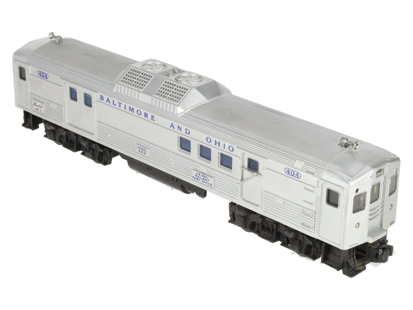 Lionel 404 Vintage O Baltimore & Ohio RDC Budd Baggage & Mail Car VG/Box