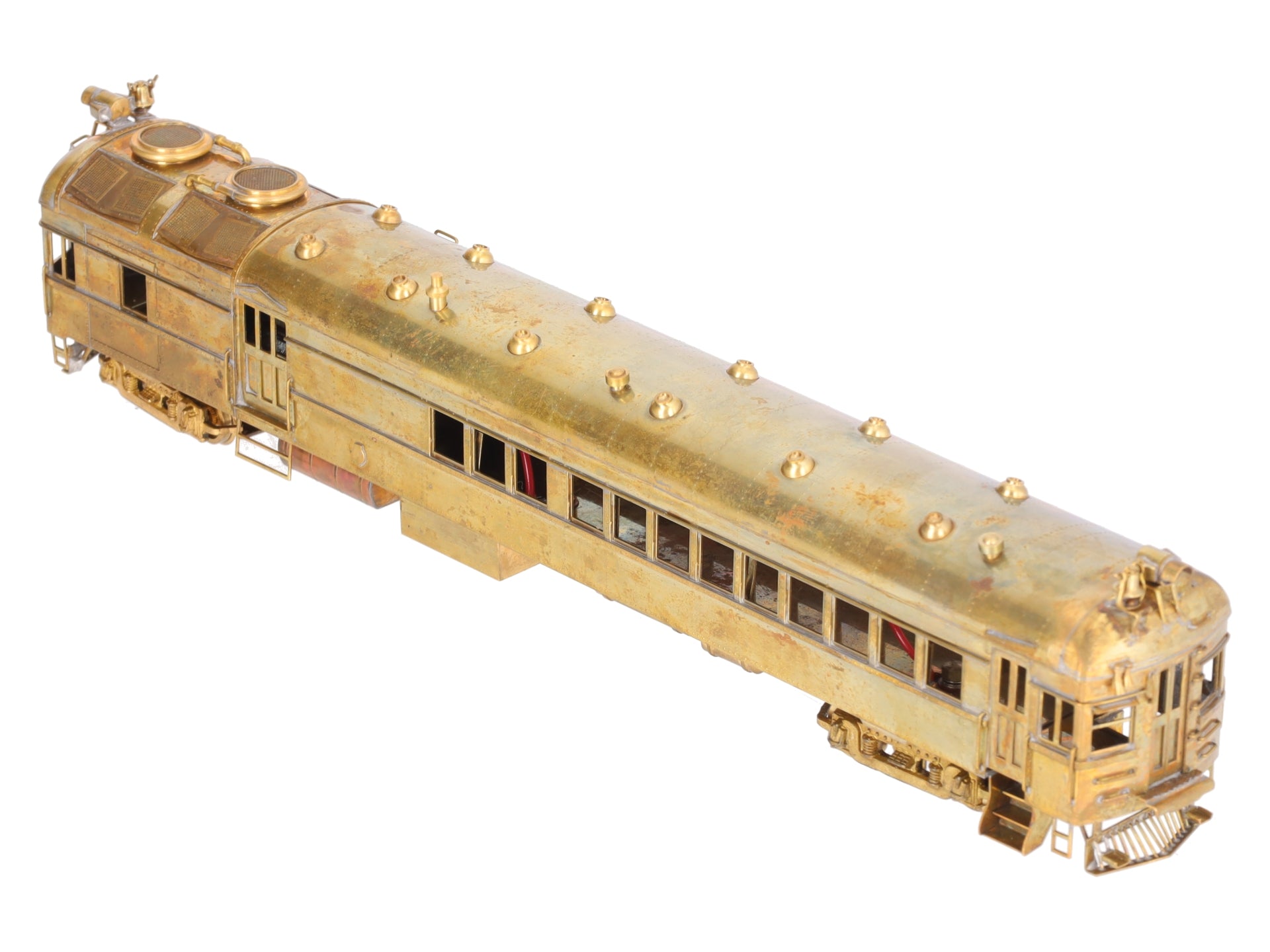 Suydam 350 Brass Powered Brill Gas-Electric 75 Ft. Combination Coach VG/Box