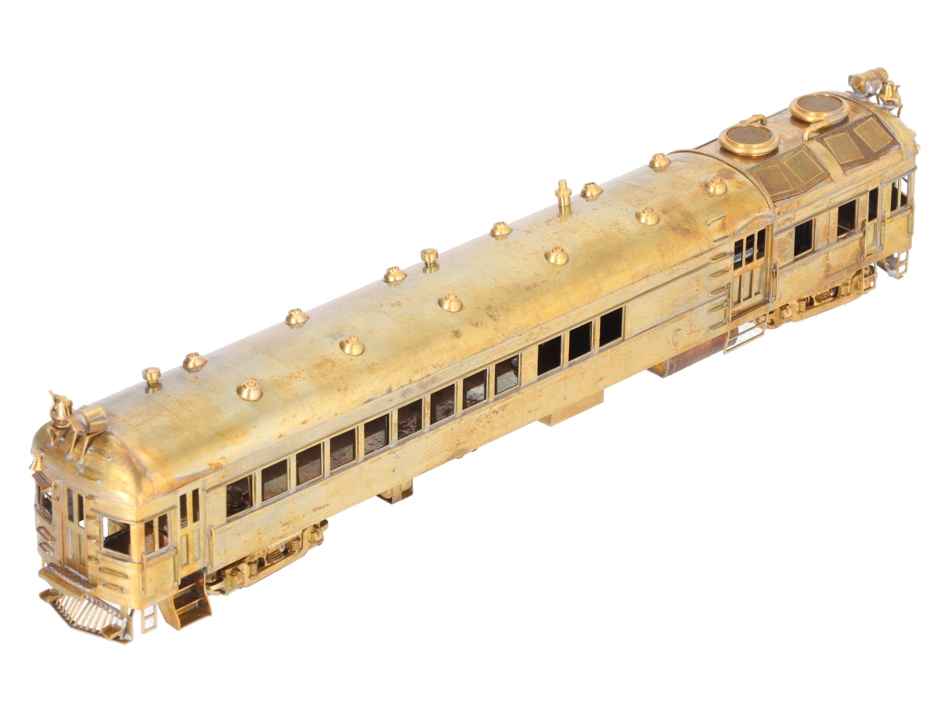 Suydam 350 Brass Powered Brill Gas-Electric 75 Ft. Combination Coach VG/Box
