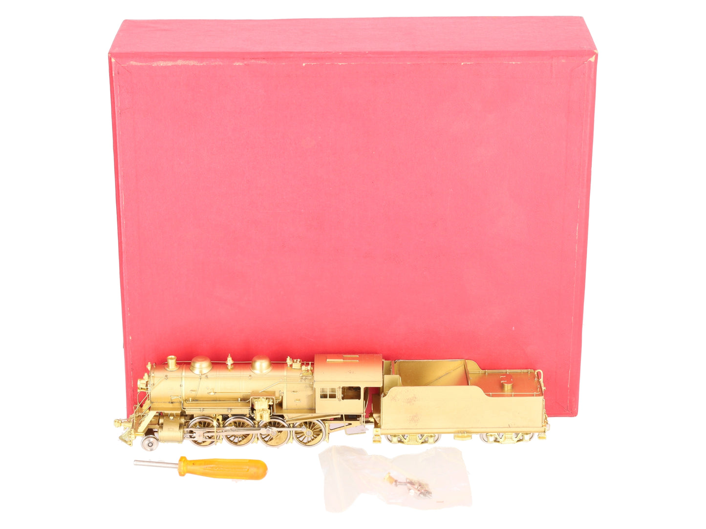 Key Imports HO Scale BRASS Rutland 2-8-0 Consolidation Steam Loco & Tender EX/Box
