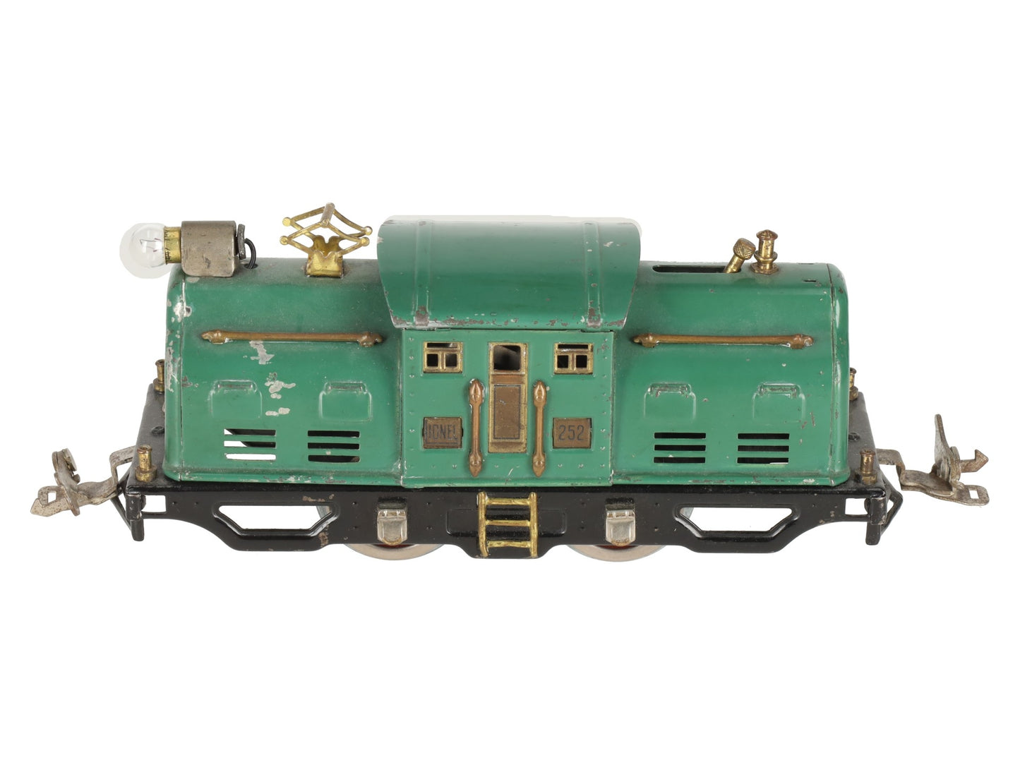 Lionel 252 Vintage O Prewar Green Tinplate Electric Locomotive VG