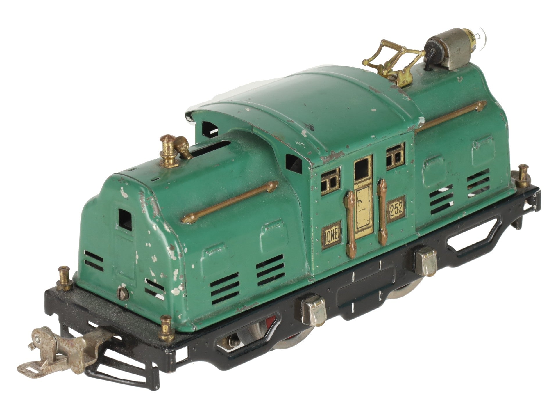 Lionel 252 Vintage O Prewar Green Tinplate Electric Locomotive VG