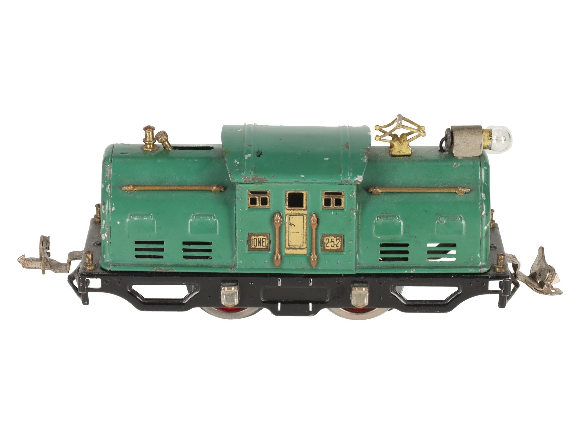 Lionel 252 Vintage O Prewar Green Tinplate Electric Locomotive VG