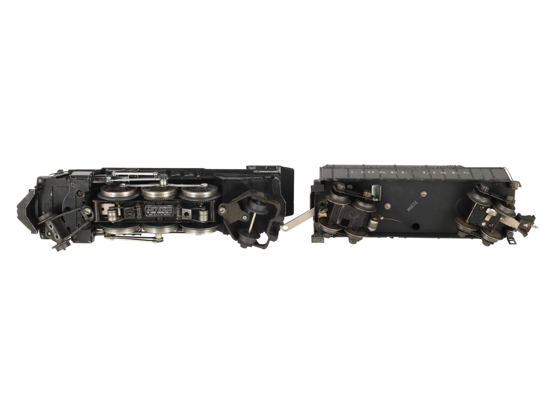 Lionel 225E Vintage O 2-6-2 Die-Cast Steam Locomotive w/ 2235W Tender VG