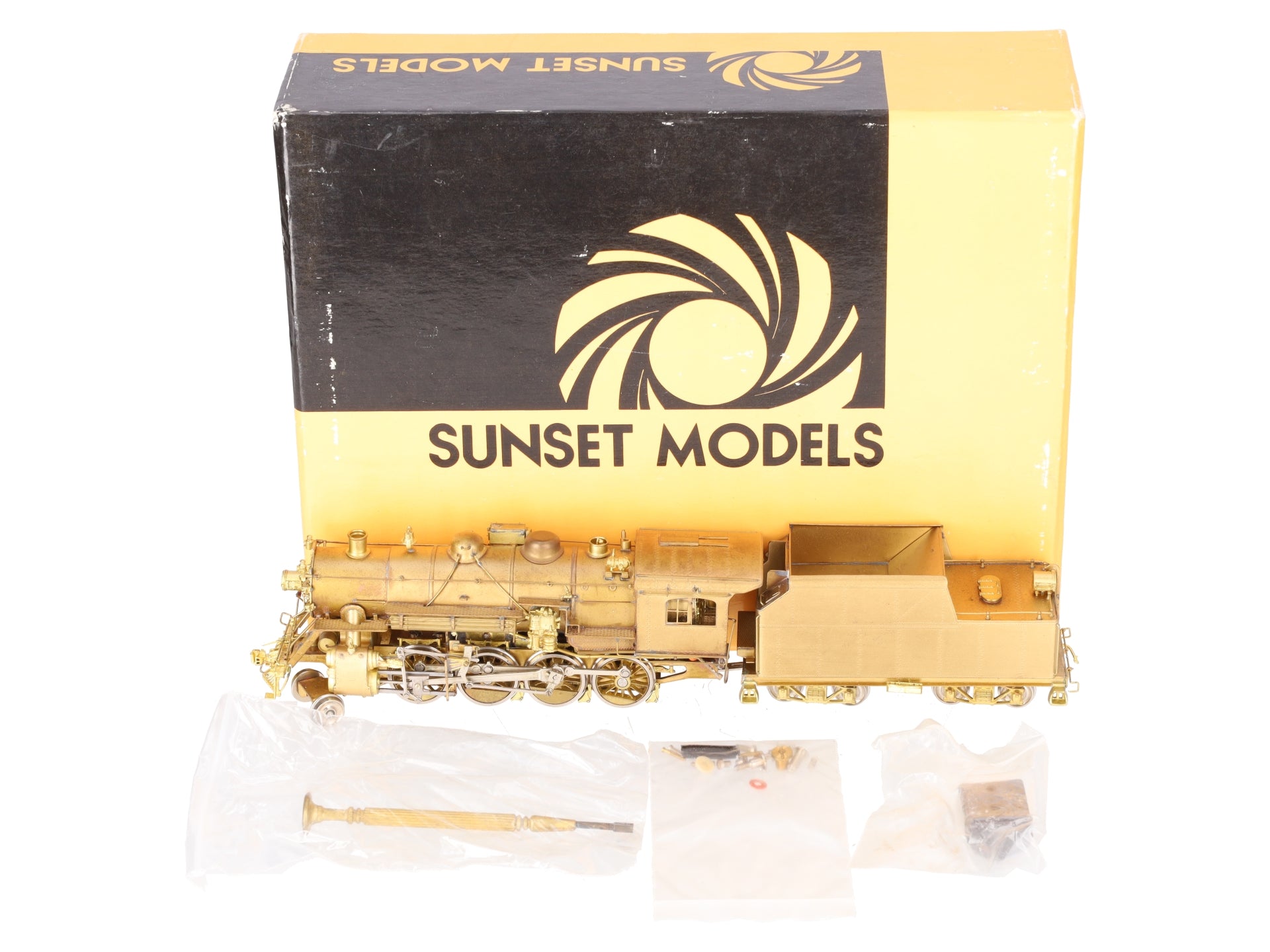 Sunset Models K-8b HO Scale BM 2-8-0 W/Worthington BL Steam Locomotive & Tender EX/Box