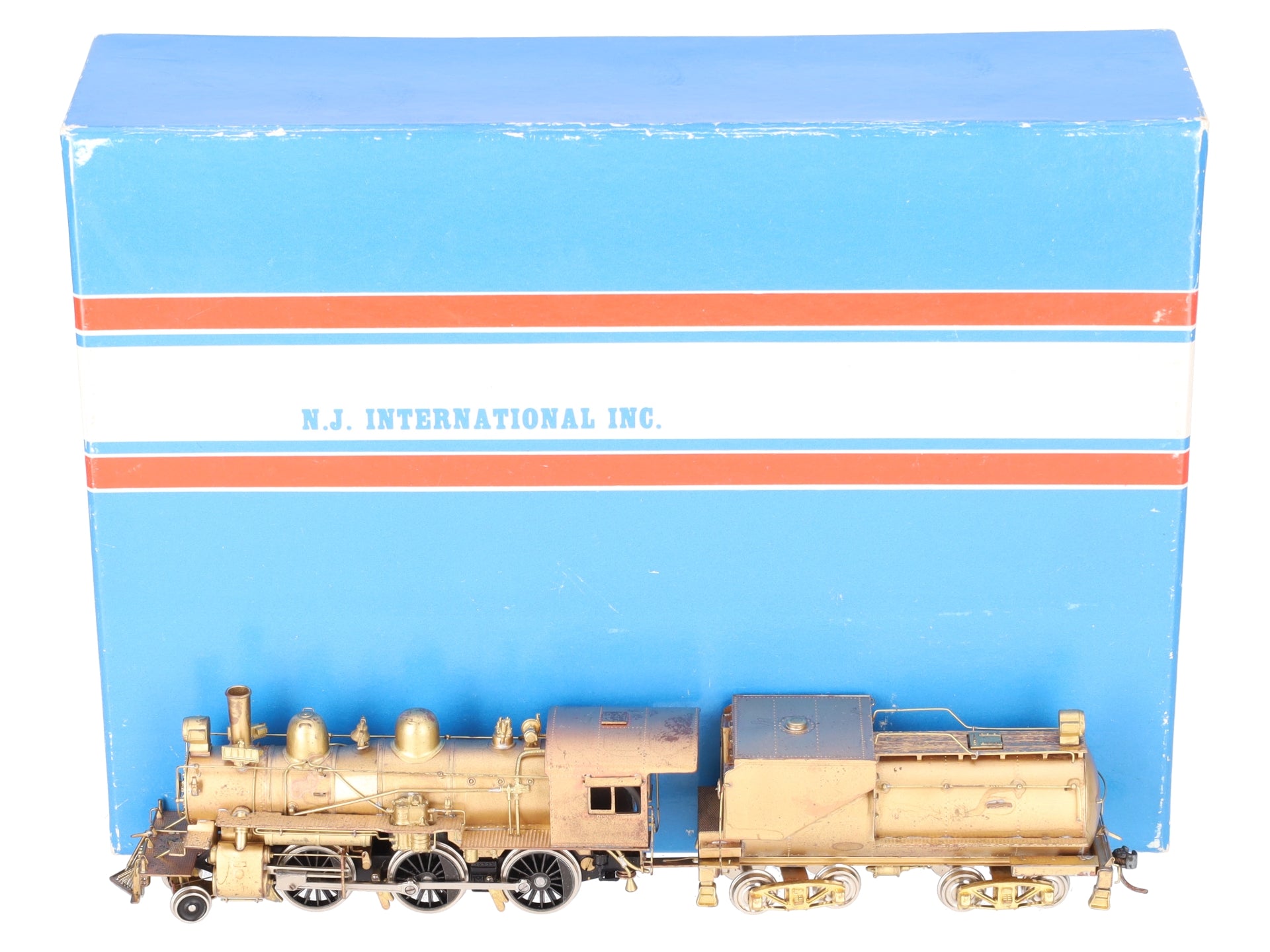 Fujiyama HO BRASS SP-T & NO M-4 2-6-0 Steam Locomotive and Tender - unpainted EX/Box
