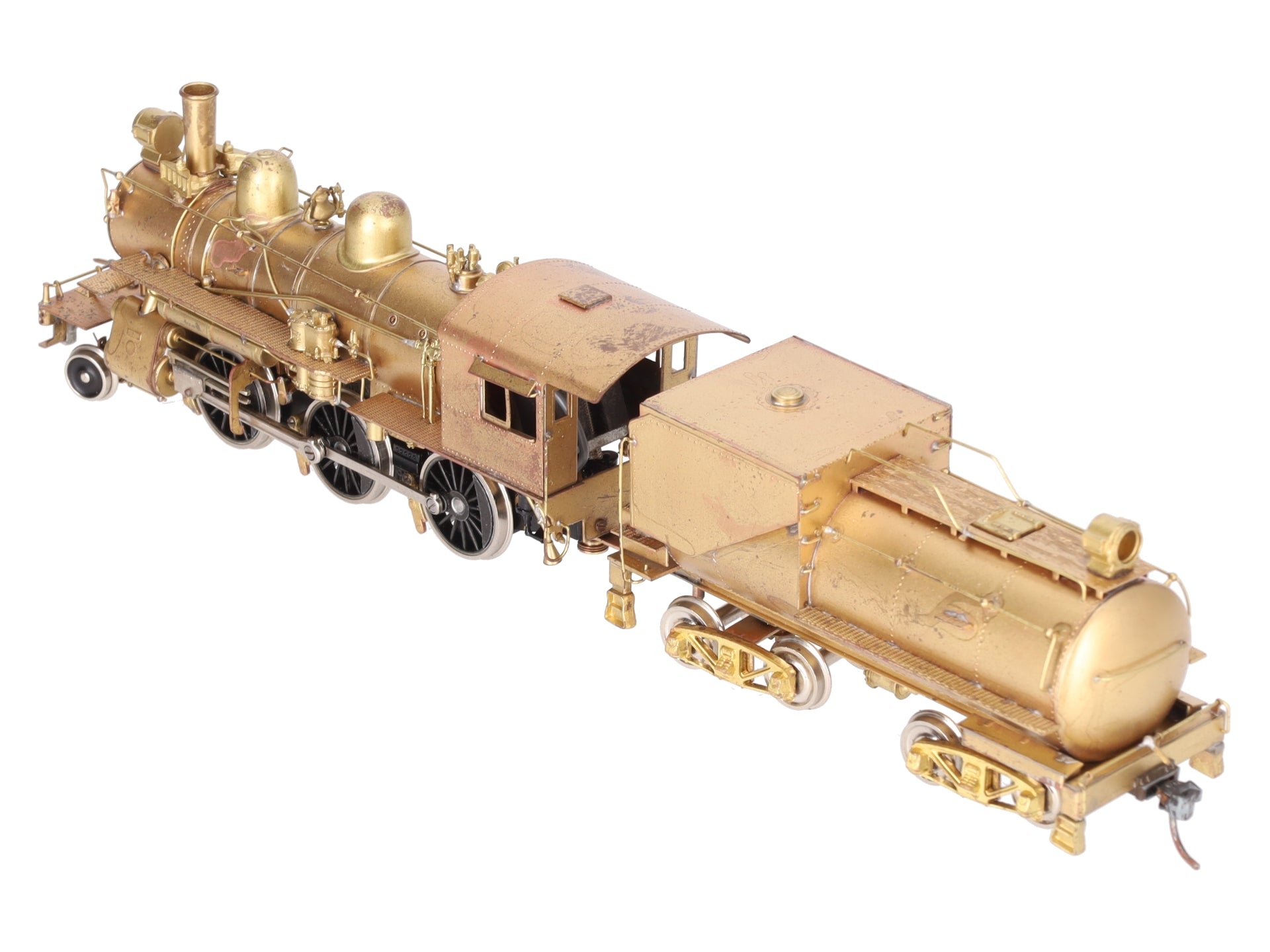 Fujiyama HO BRASS SP-T & NO M-4 2-6-0 Steam Locomotive and Tender - unpainted EX/Box