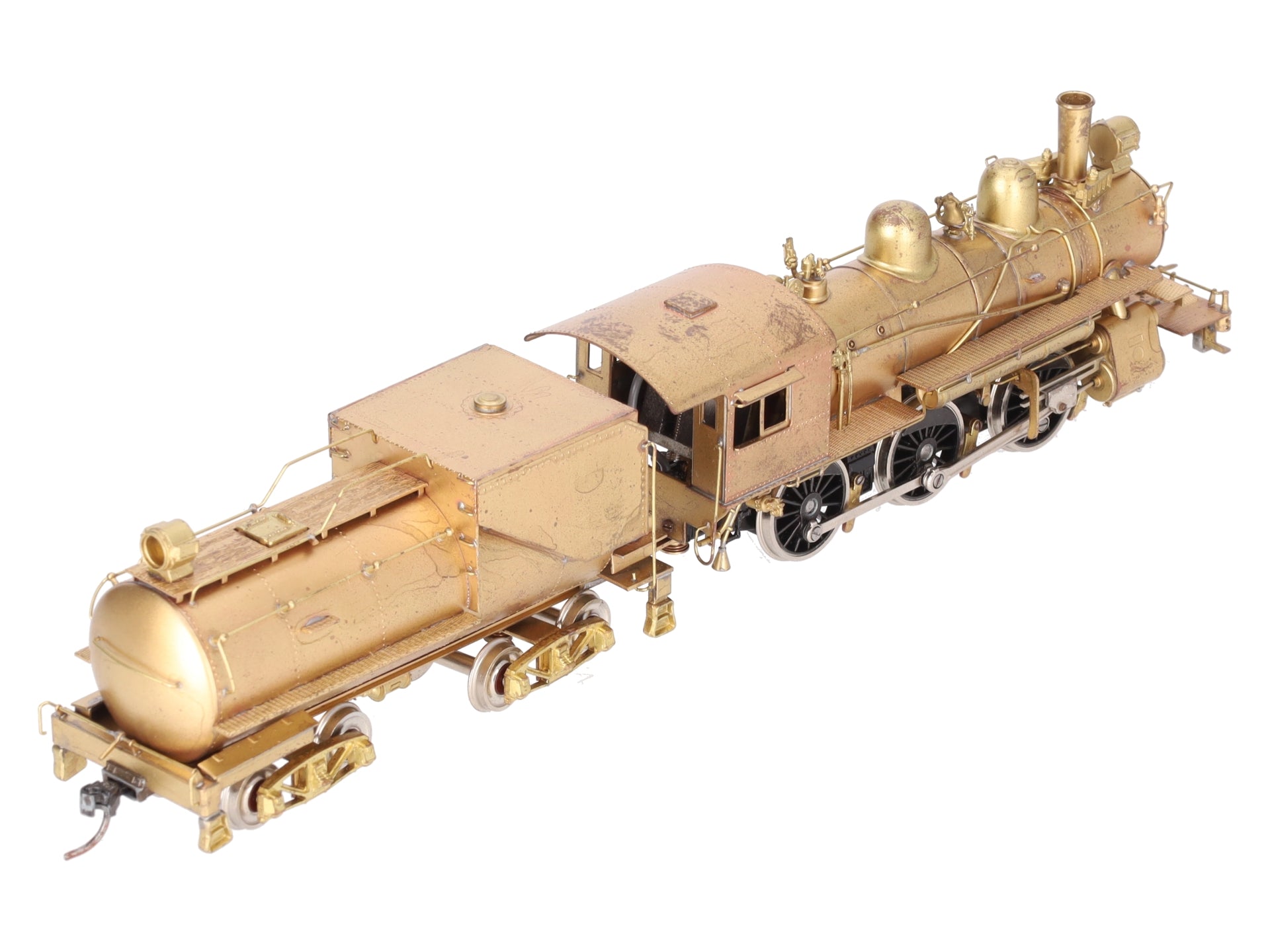 Fujiyama HO BRASS SP-T & NO M-4 2-6-0 Steam Locomotive and Tender - unpainted EX/Box