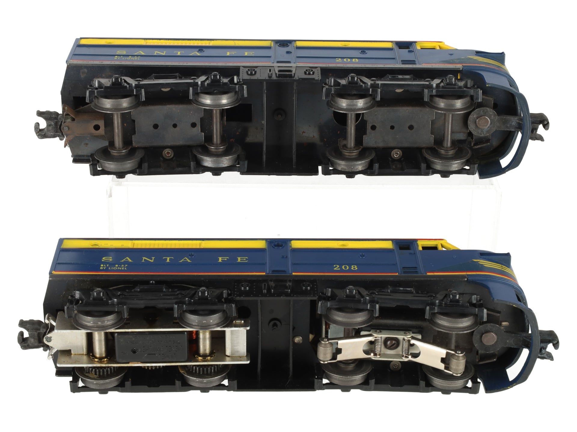 Lionel 208 Vintage O Gauge Santa Fe Alco AA Diesel Locomotive Set VG