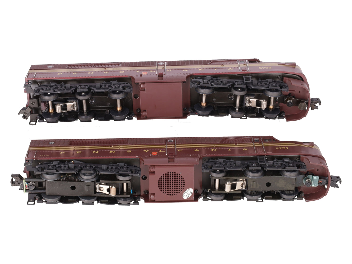 MTH 20-2019-1 O Pennsylvania Alco PA AA Diesel Locomotive Set #5757A/5759A w/PS1 EX