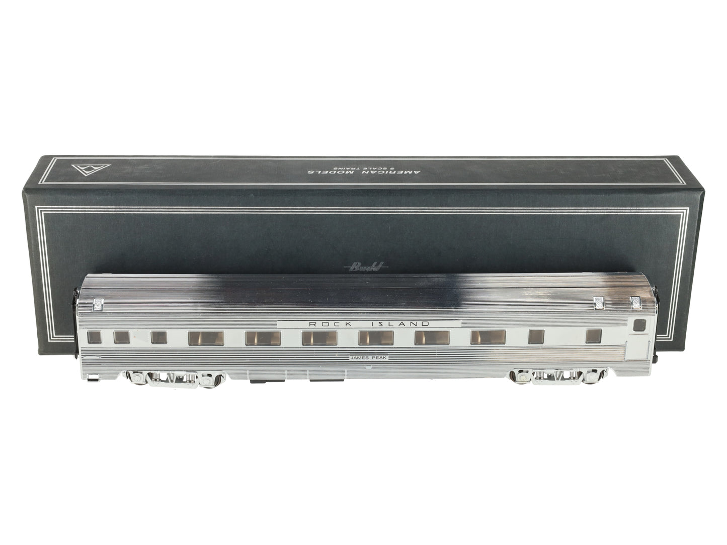 American Models S Scale Rock Island "James Peak" Coach Passenger Car EX/Box