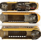 Marx M-10000 Vintage O UP Yellow/Brown Diesel Streamliner Set w/2 Passenger Cars