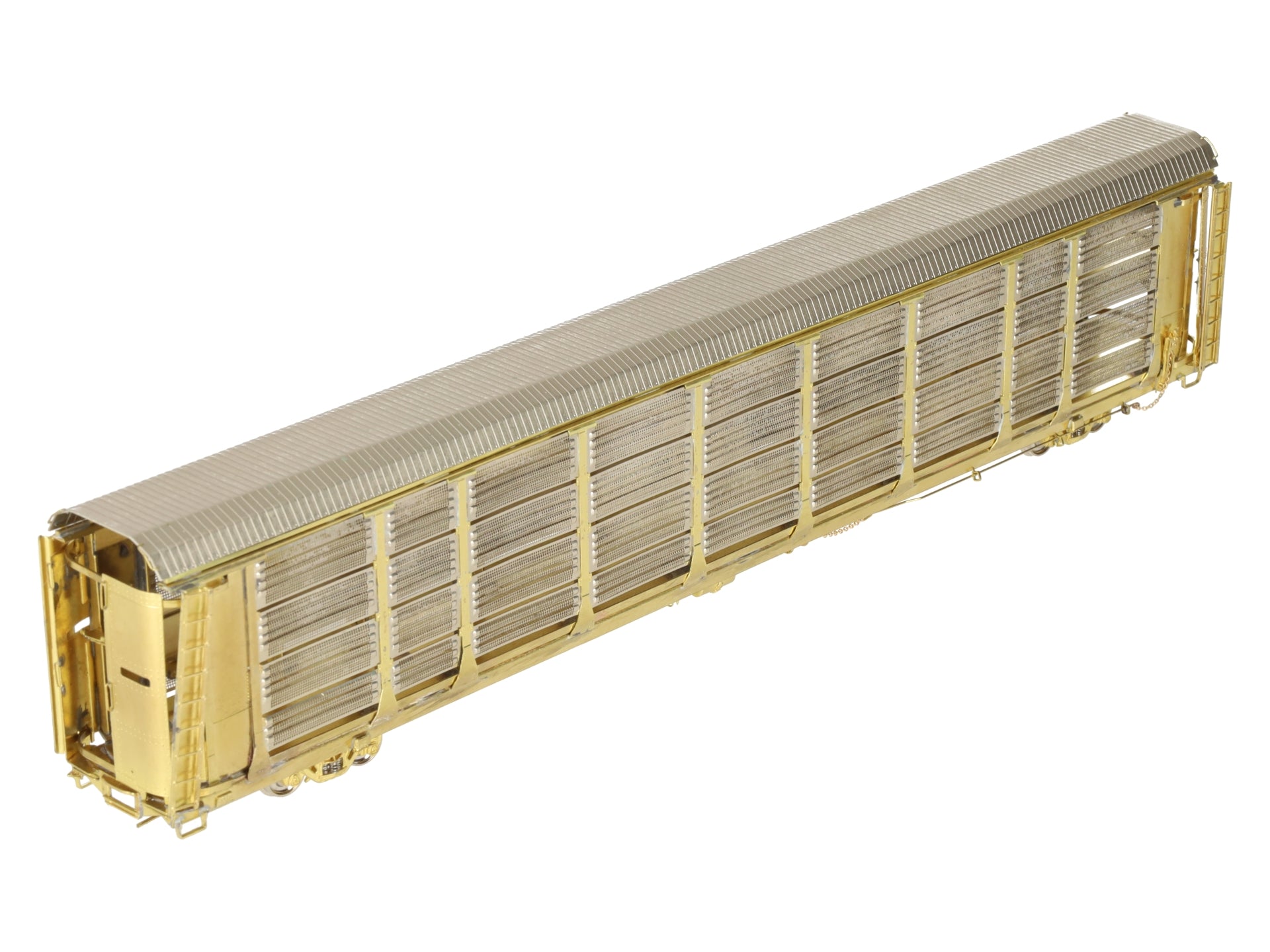 Overland OMI-3120 HO Scale BRASS Thrall Bi-Level Enclosed Auto Rack -Unpainted EX/Box