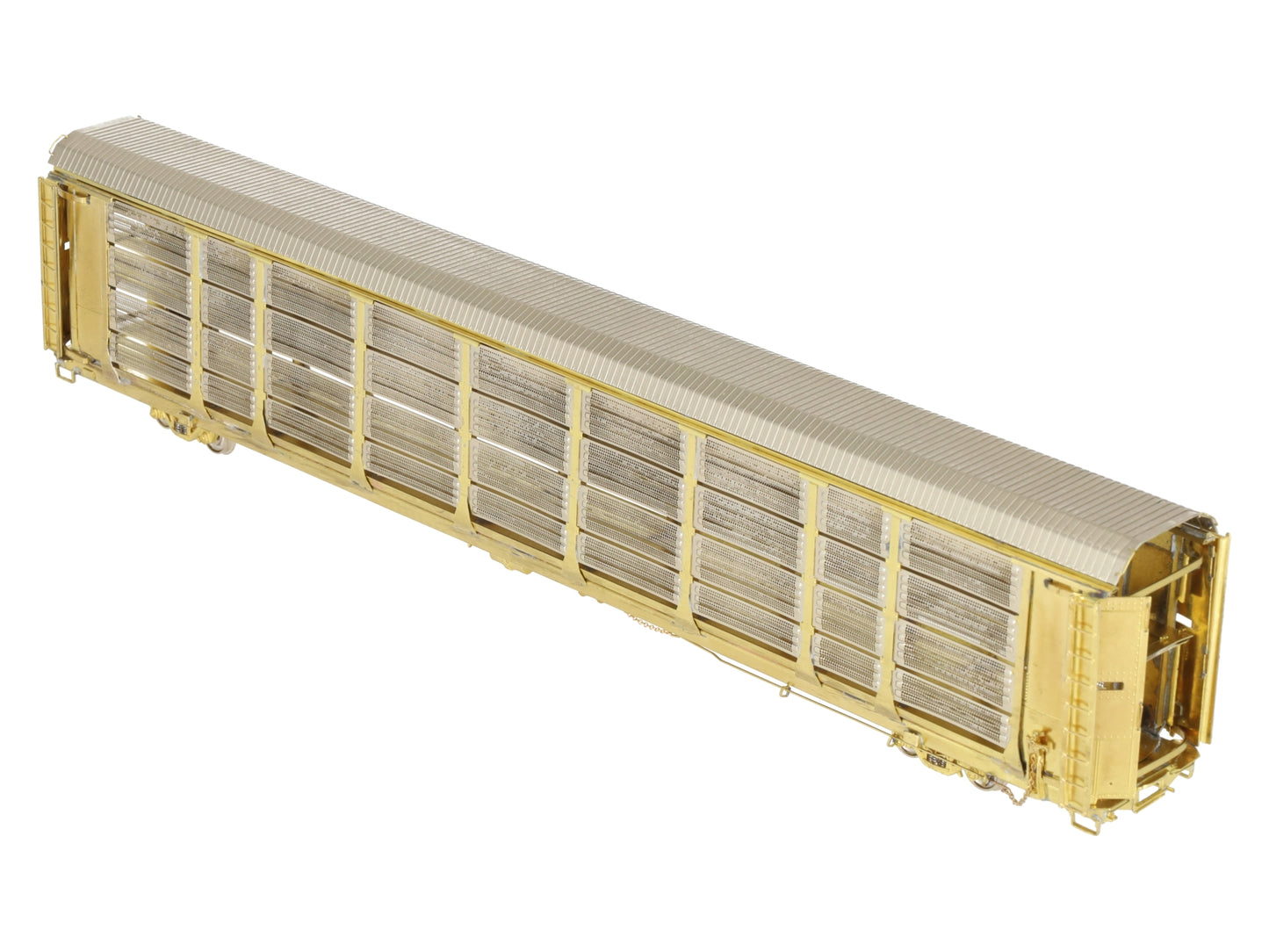 Overland OMI-3120 HO Scale BRASS Thrall Bi-Level Enclosed Auto Rack -Unpainted EX/Box