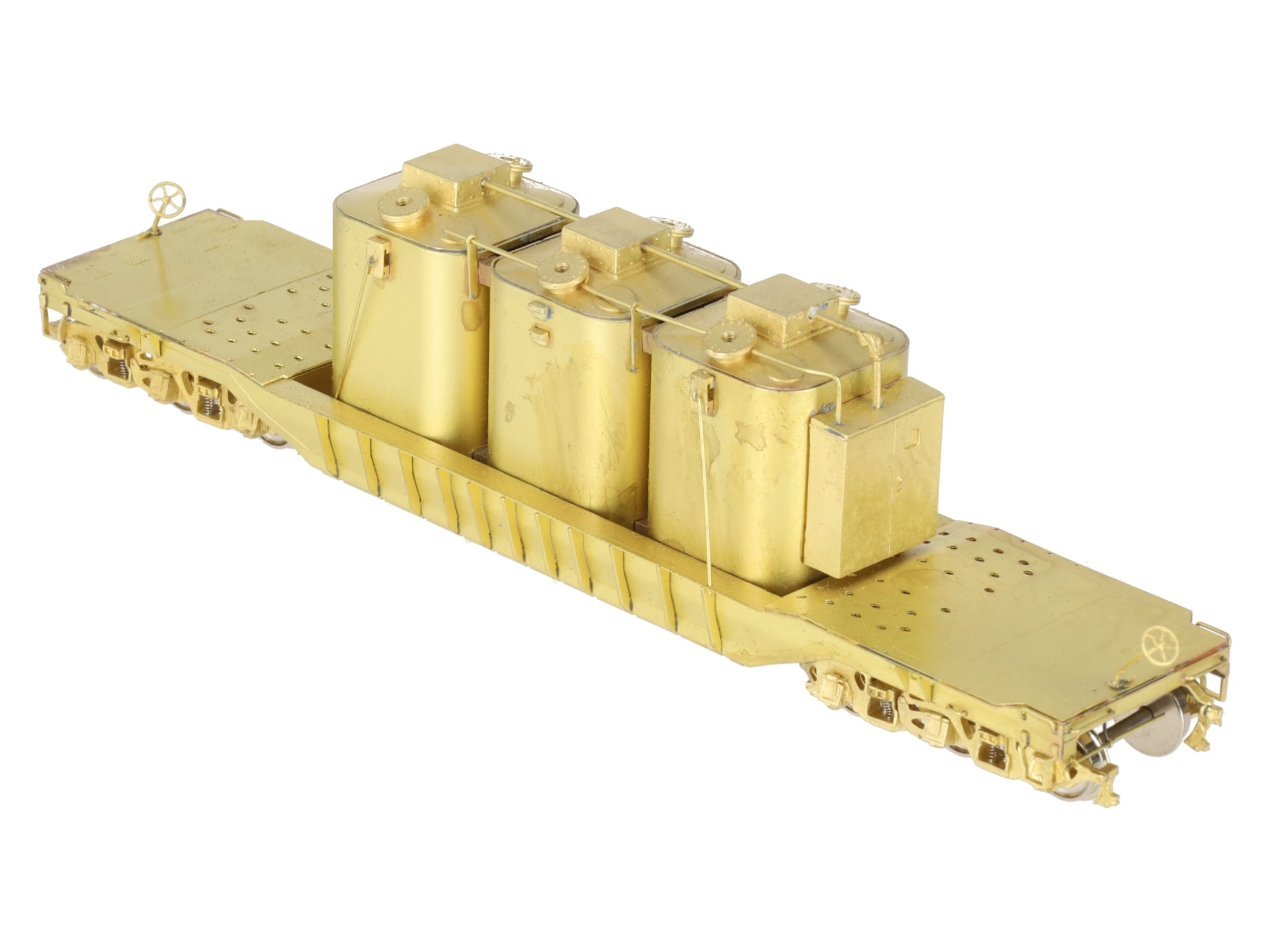 Overland OMI-3198 HO 6-Axle 55' Deep Well Car w/Load -Unpainted EX/Box