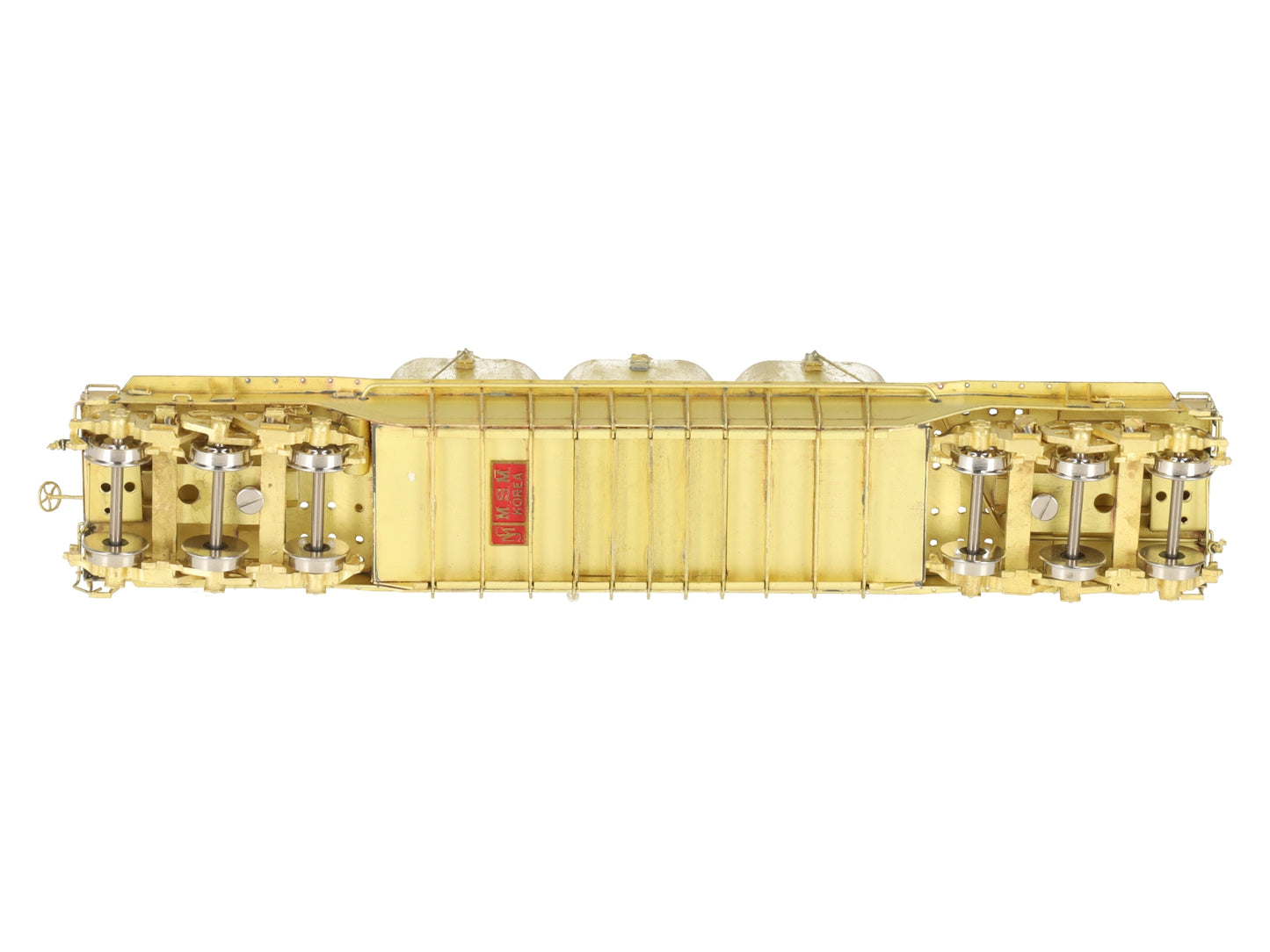 Overland OMI-3198 HO 6-Axle 55' Deep Well Car w/Load -Unpainted EX/Box