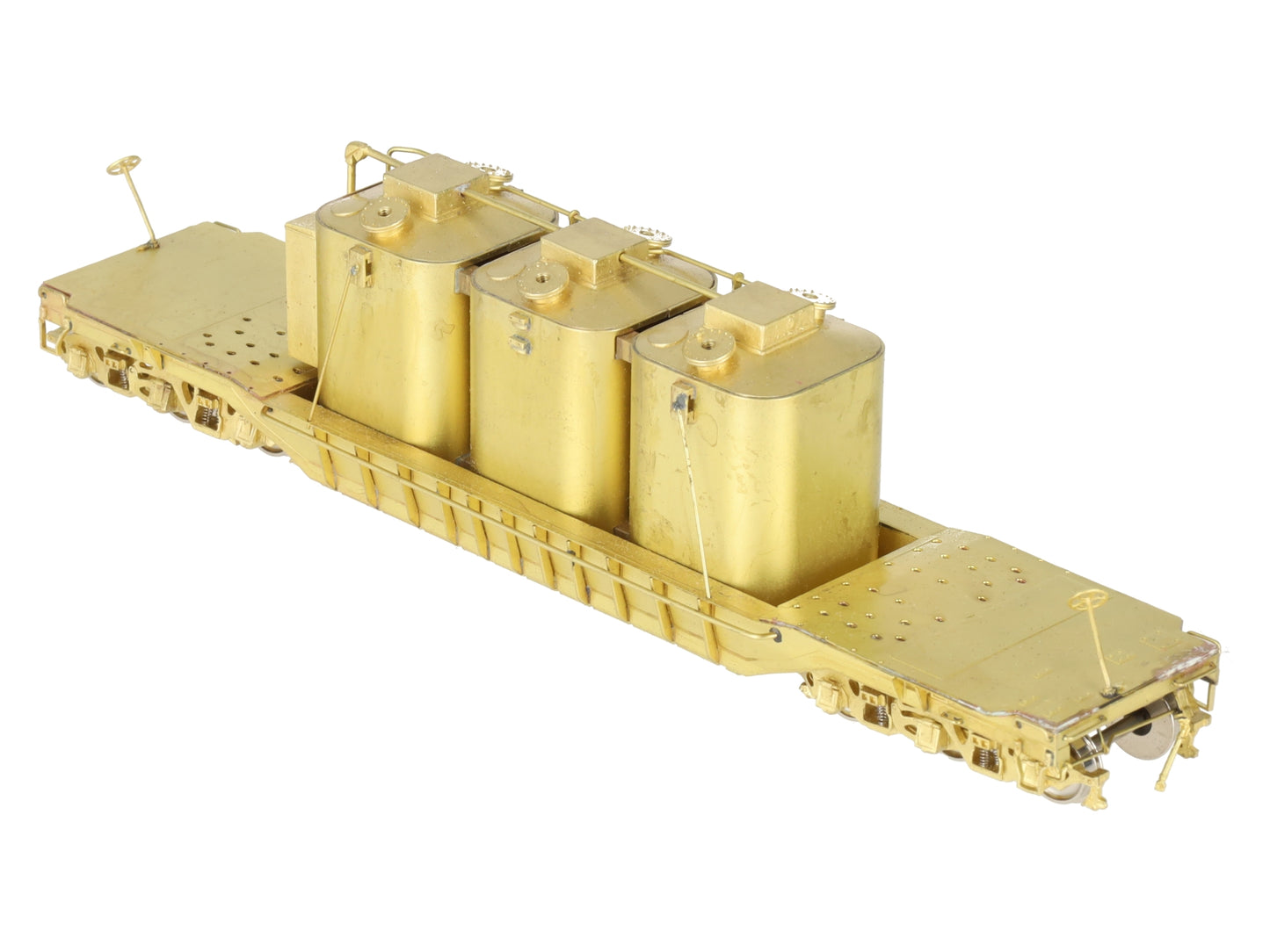 Overland OMI-3198 HO 6-Axle 55' Deep Well Car w/Load -Unpainted EX/Box