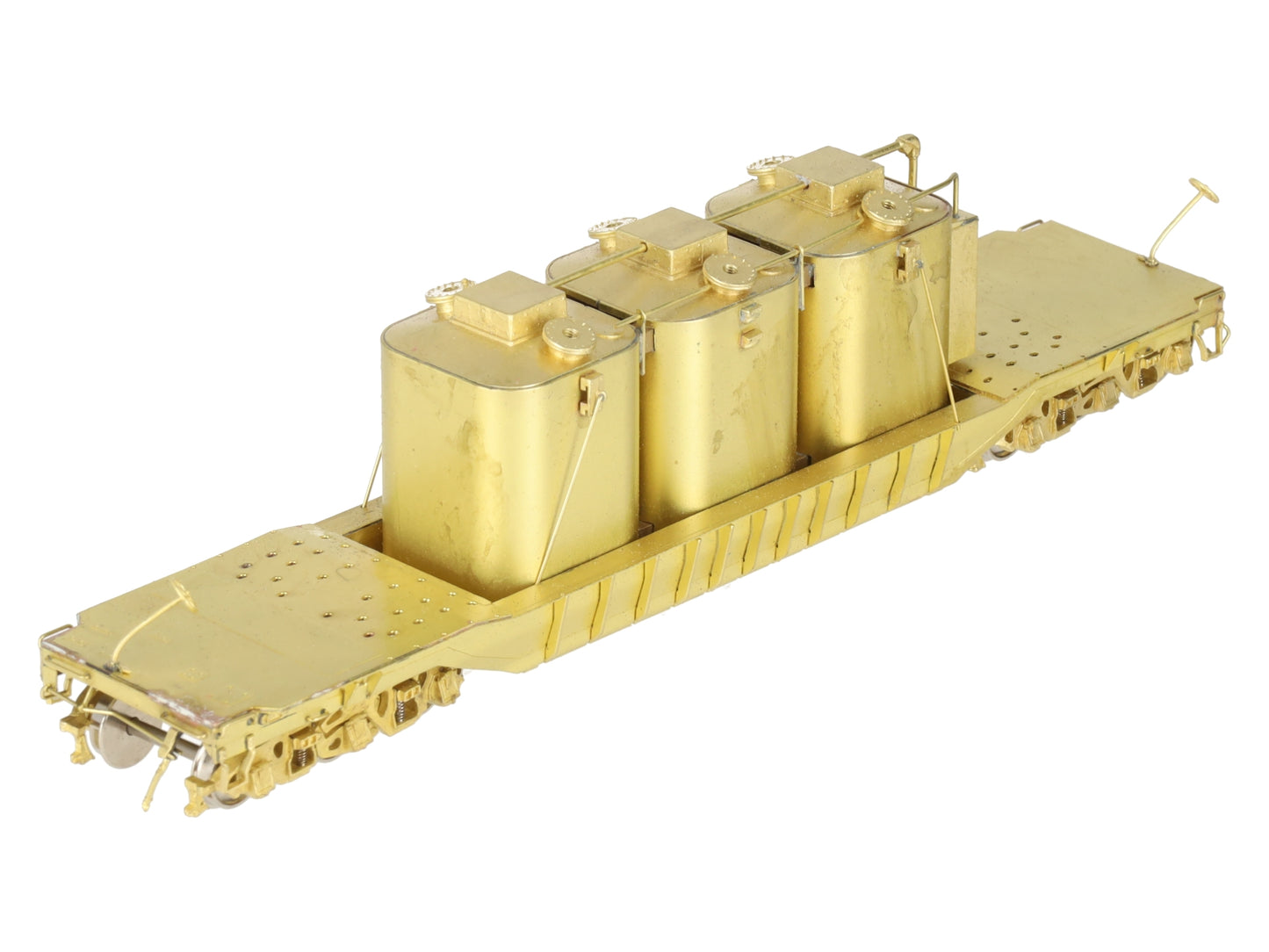 Overland OMI-3198 HO 6-Axle 55' Deep Well Car w/Load -Unpainted EX/Box