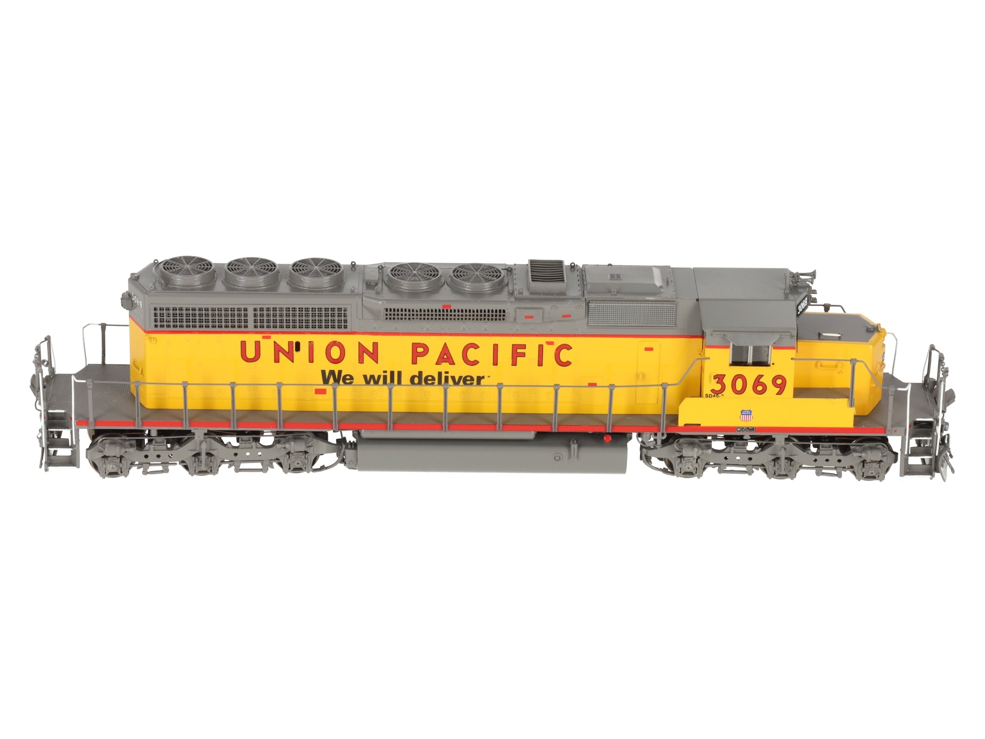 Overland OMI-6674.1 HO BRASS UP SD40-2 Diesel Locomotive w/Lights -F/P EX/Box