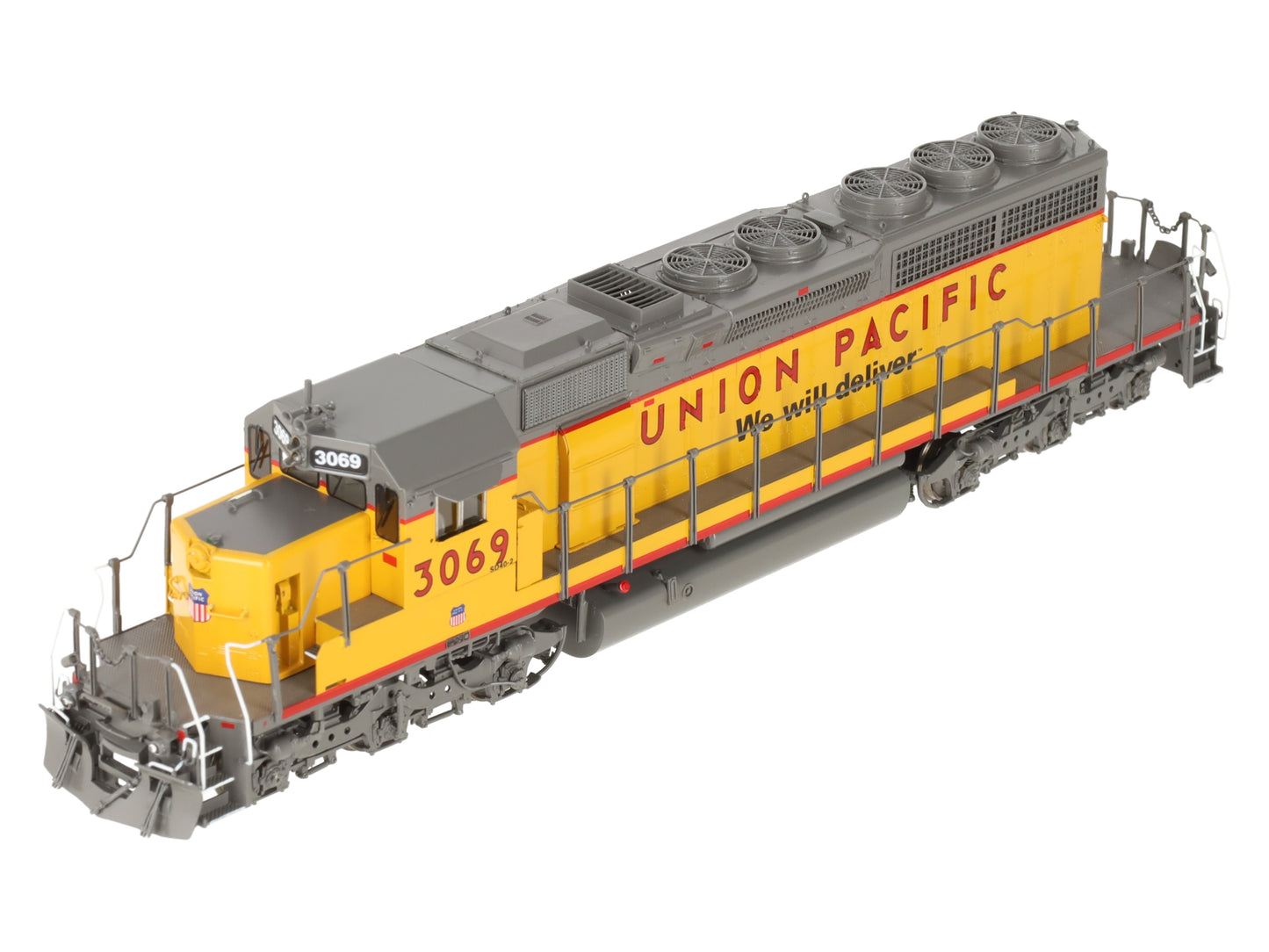 Overland OMI-6674.1 HO BRASS UP SD40-2 Diesel Locomotive w/Lights -F/P EX/Box