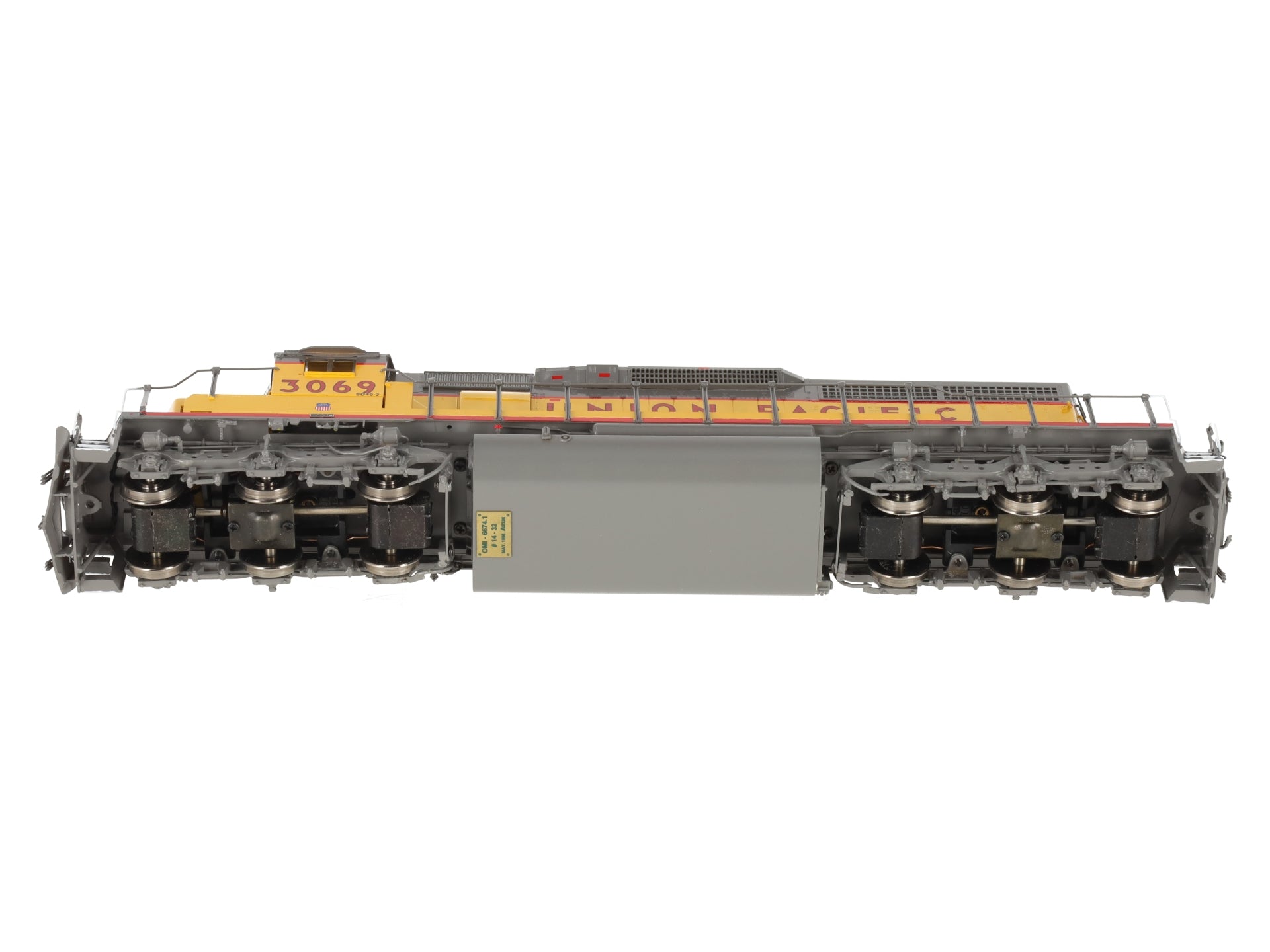 Overland OMI-6674.1 HO BRASS UP SD40-2 Diesel Locomotive w/Lights -F/P EX/Box