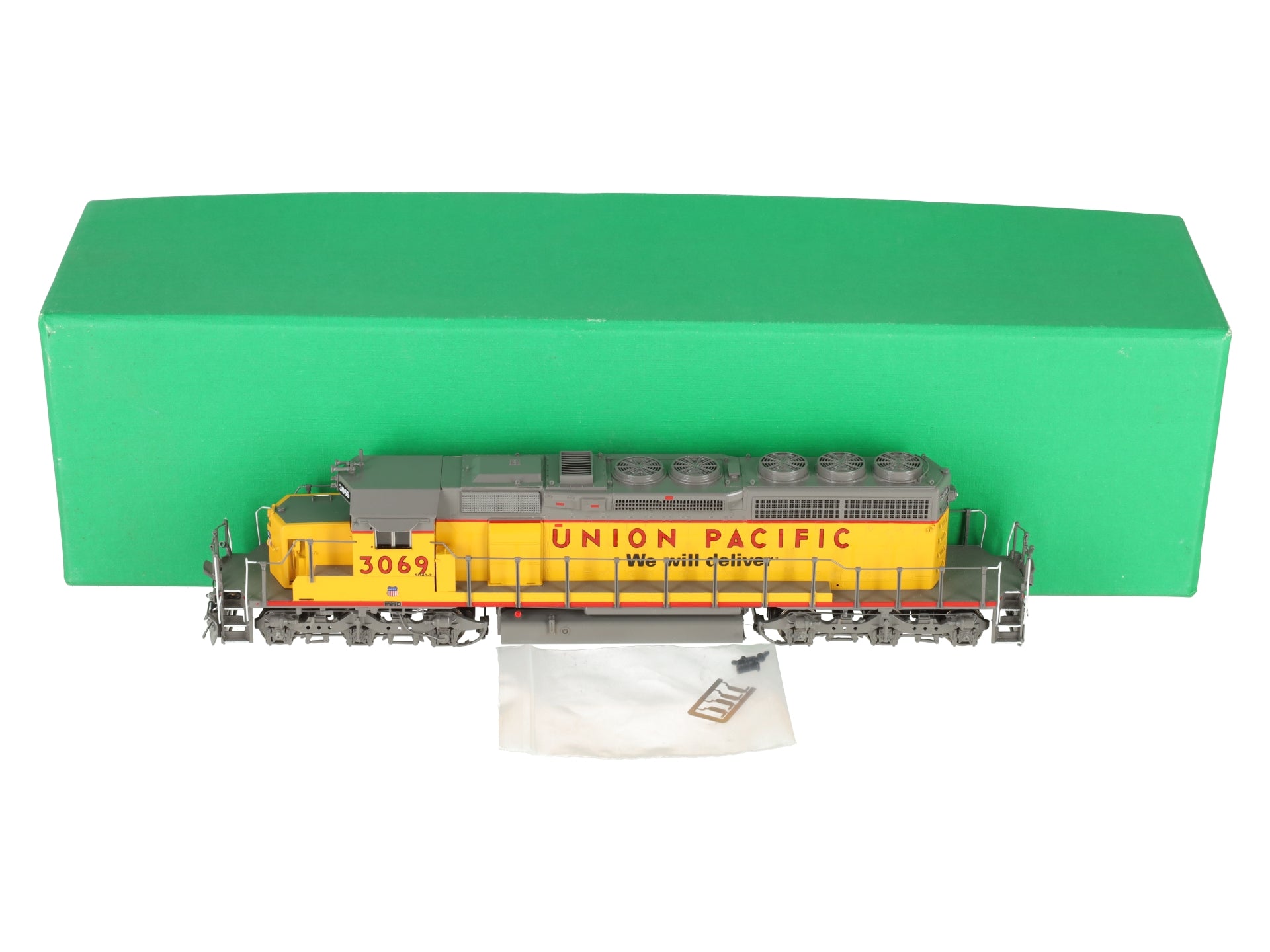 Overland OMI-6674.1 HO BRASS UP SD40-2 Diesel Locomotive w/Lights -F/P EX/Box