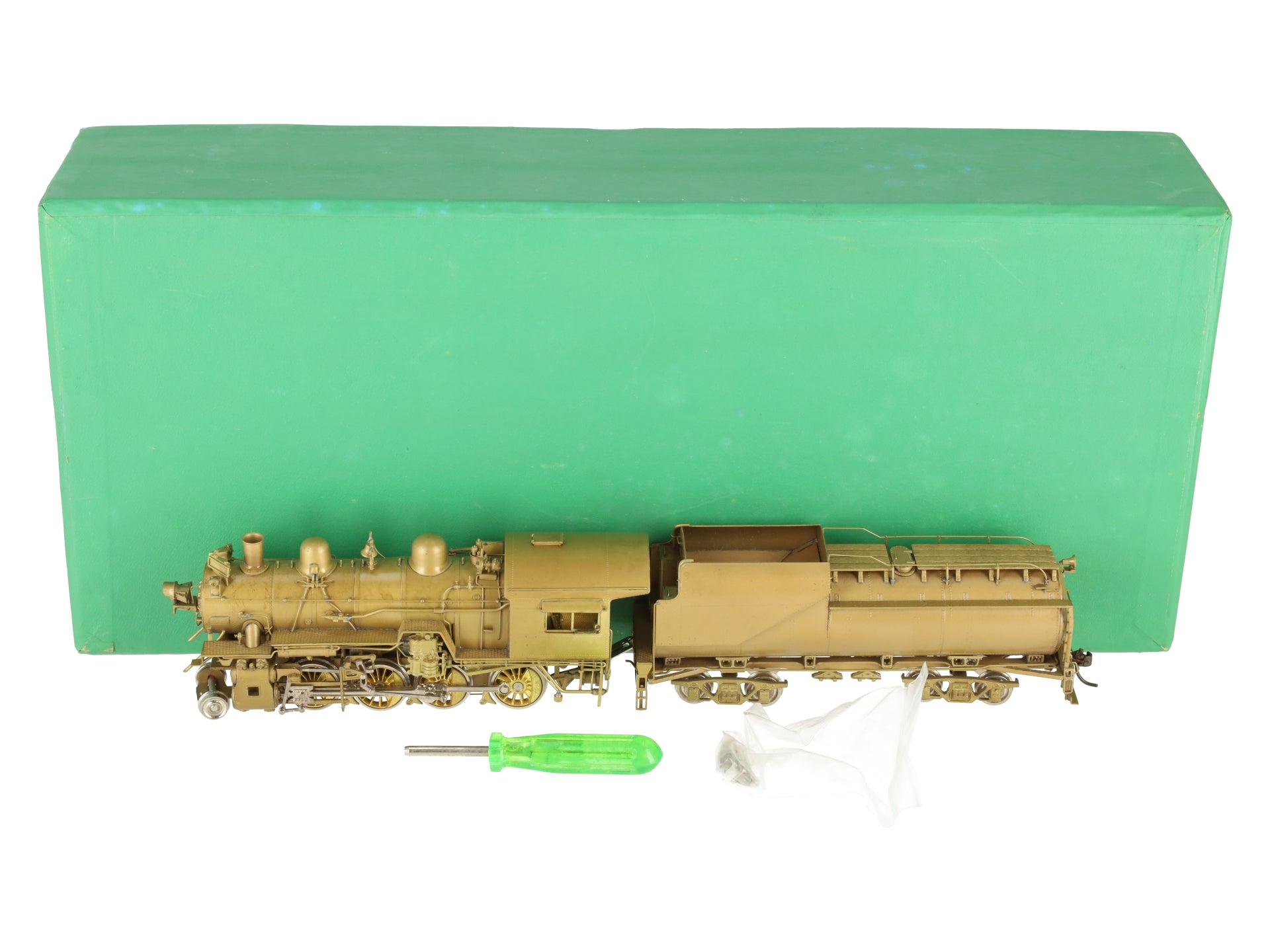 Overland Models HO Brass Chesapeake & Ohio G9 2-8-0 Steam Loco -Unpainted EX/Box