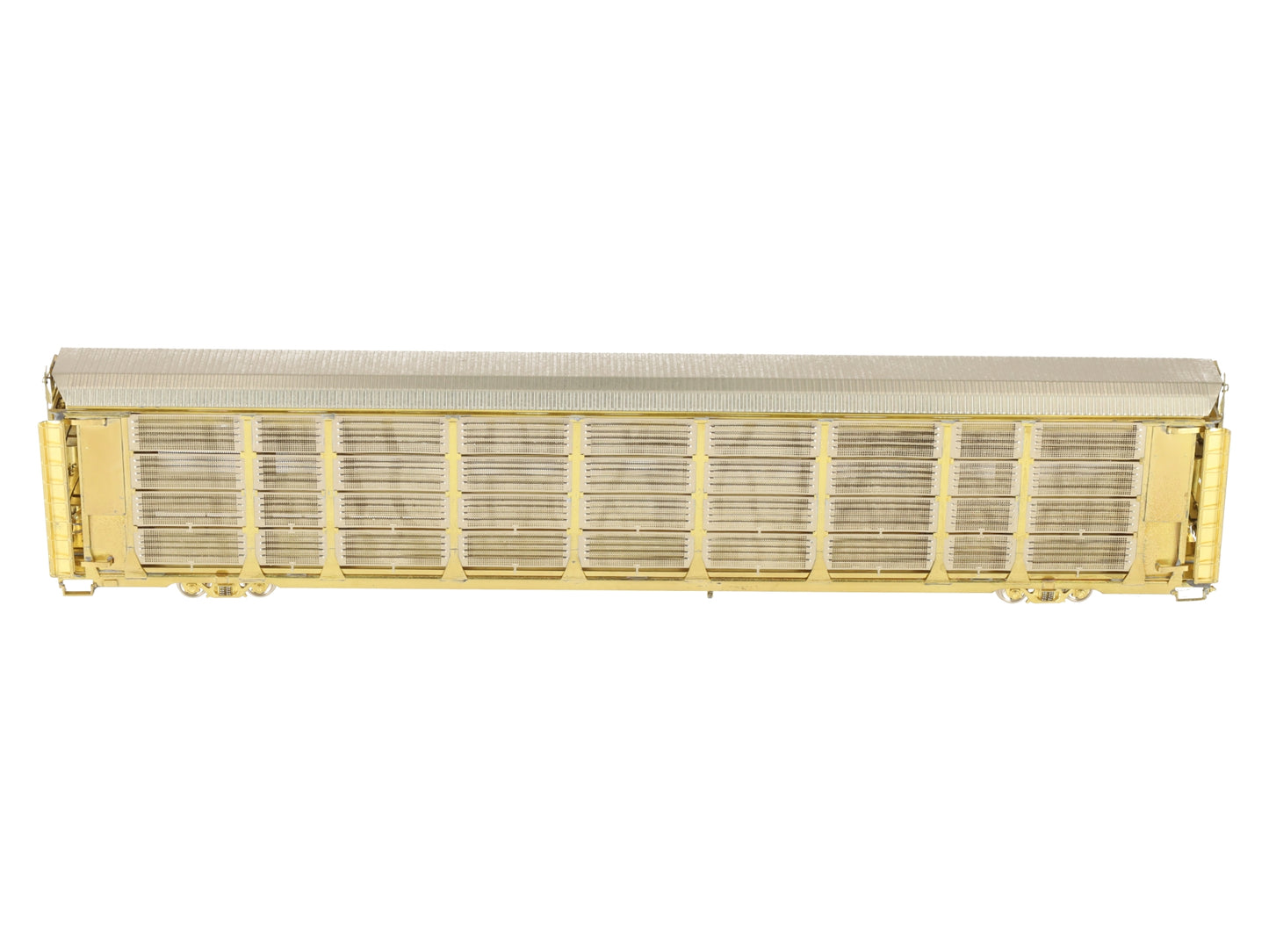 Overland OMI-3119 HO BRASS Thrall Tri-Level Enclosed Auto Rack w/ Tall End Doors EX/Box
