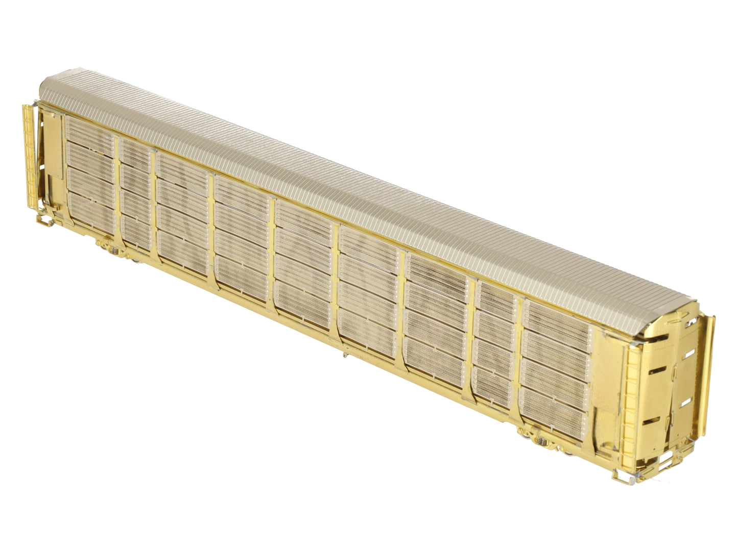 Overland OMI-3119 HO BRASS Thrall Tri-Level Enclosed Auto Rack w/ Tall End Doors EX/Box
