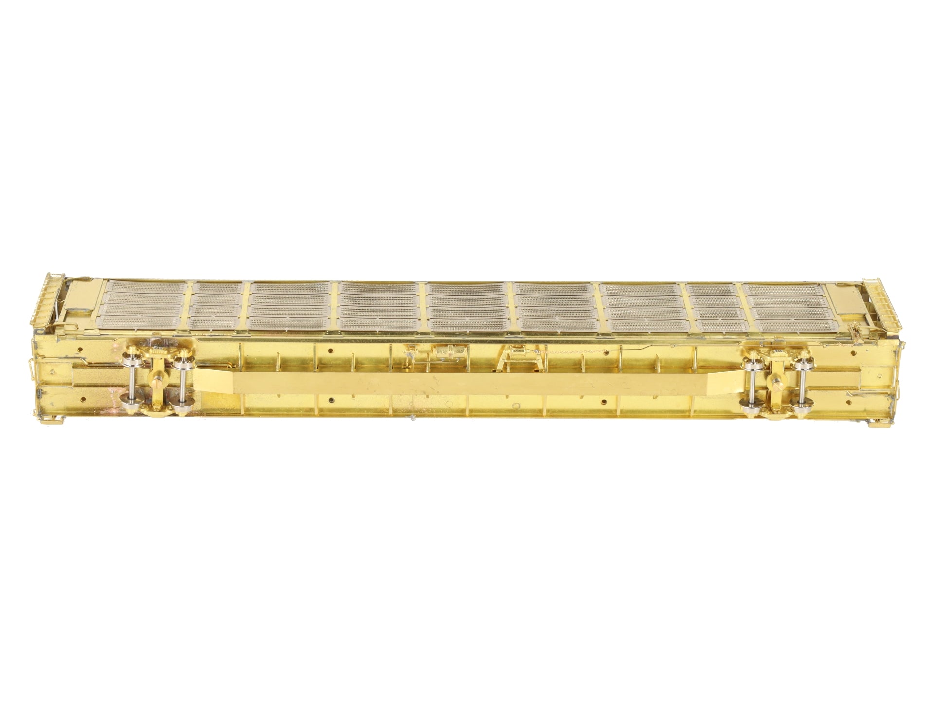 Overland OMI-3119 HO BRASS Thrall Tri-Level Enclosed Auto Rack w/ Tall End Doors EX/Box