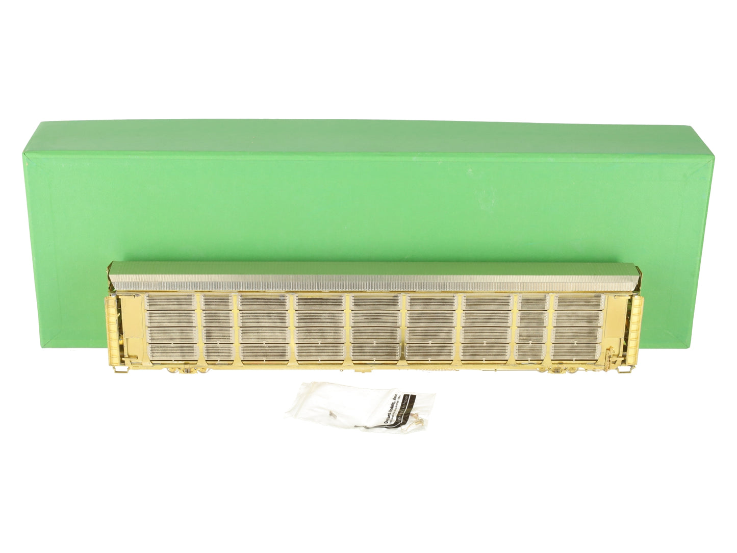 Overland OMI-3119 HO BRASS Thrall Tri-Level Enclosed Auto Rack w/ Tall End Doors EX/Box
