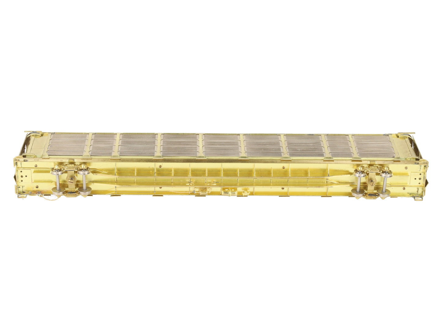 Overland 1323 HO BRASS Auto Rack Bi-Level Thrall w/ Closed Sides/Top -Unpainted EX/Box