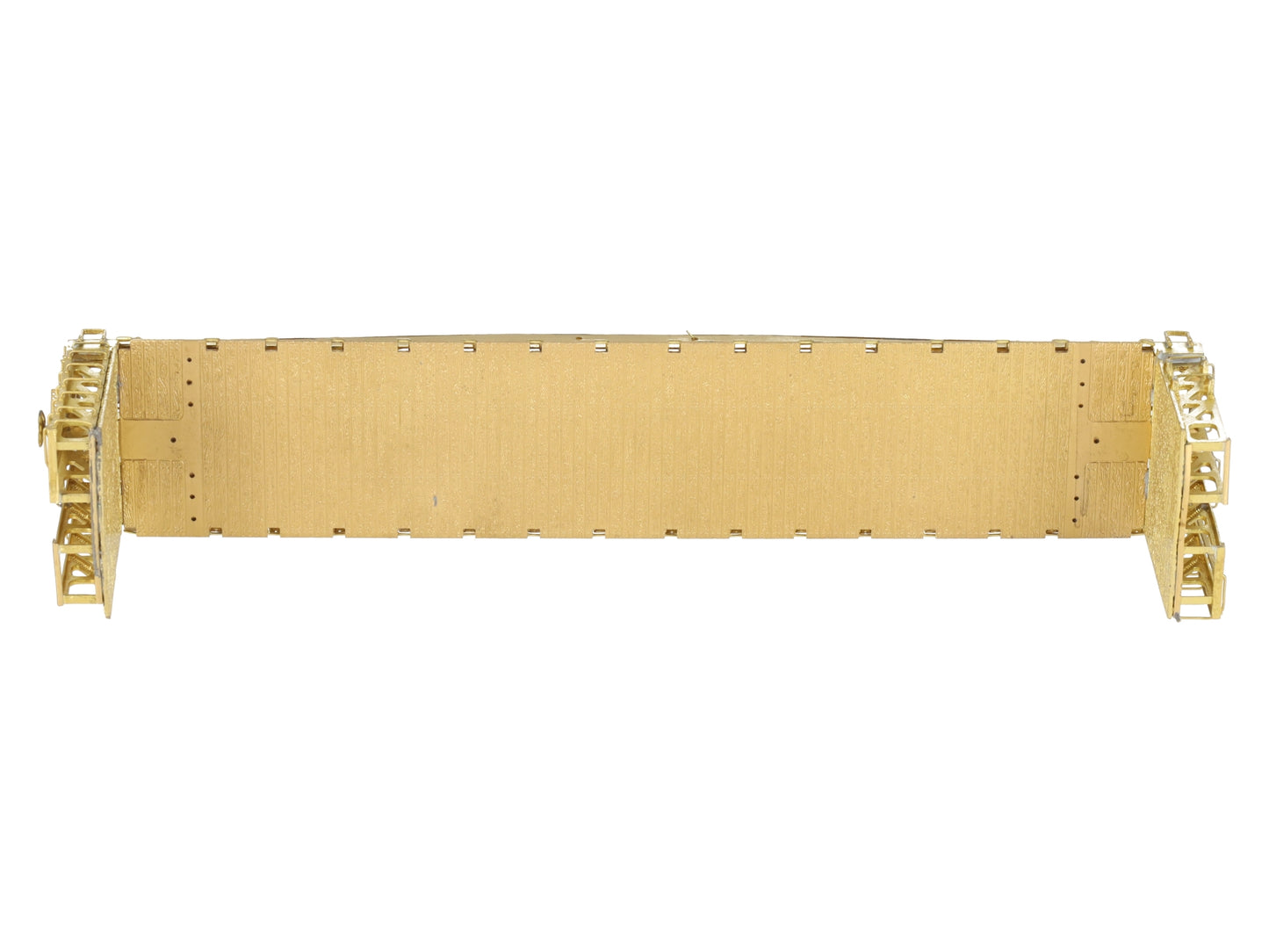 Overland OMI-3023 HO BRASS UP Bulkhead Flat Car -Unpainted EX/Box