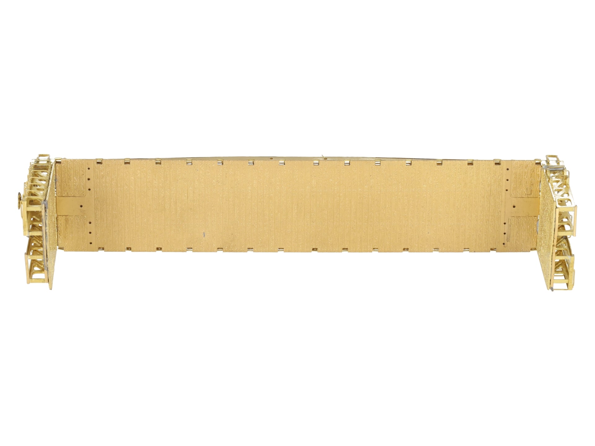 Overland OMI-3023 HO BRASS UP Bulkhead Flat Car -Unpainted EX/Box