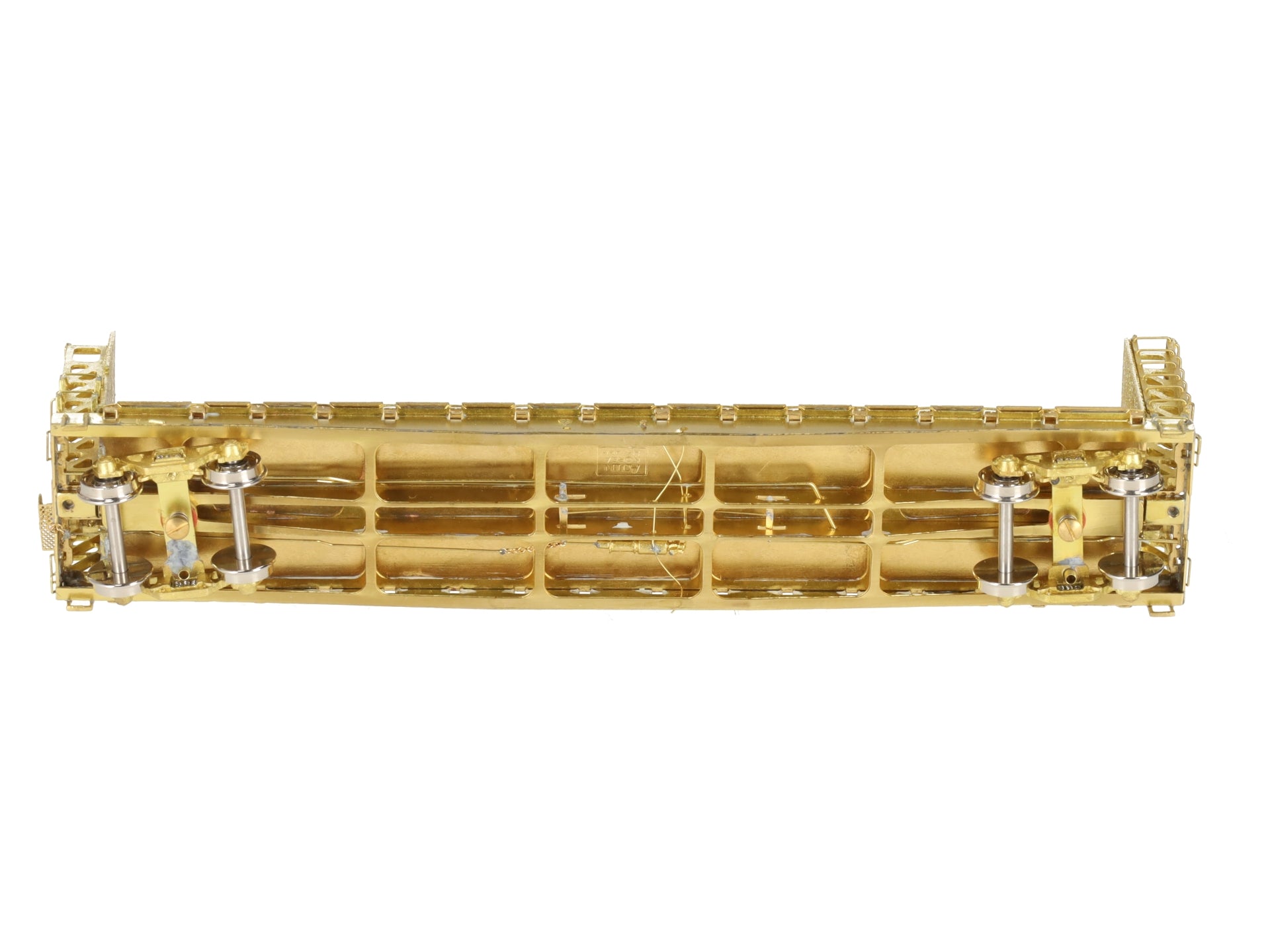 Overland OMI-3023 HO BRASS UP Bulkhead Flat Car -Unpainted EX/Box