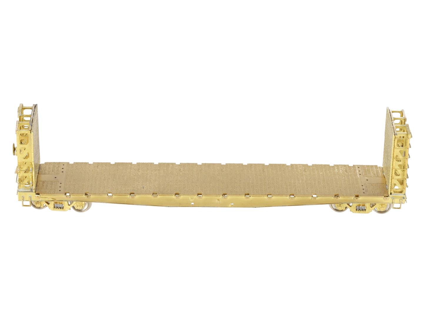 Overland OMI-3023 HO BRASS UP Bulkhead Flat Car -Unpainted EX/Box