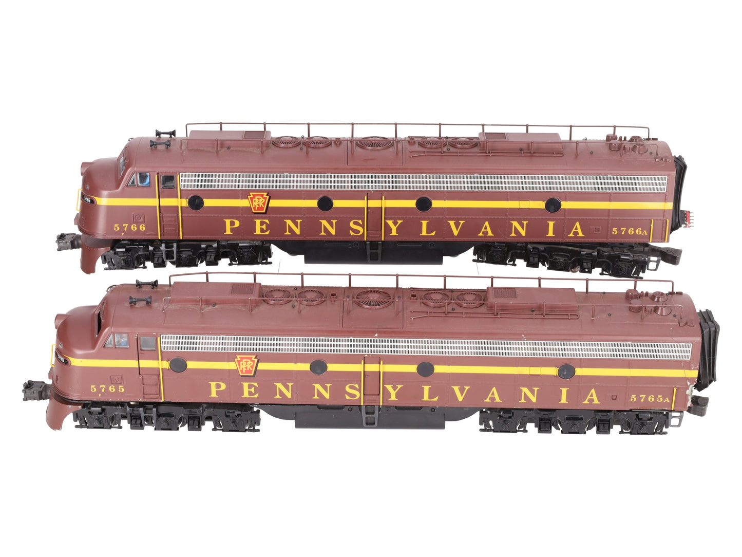 K-Line k-28801 O Pennsylvania Railroad E-9 AA Diesel Locomotive #5765 #5766 EX/Box
