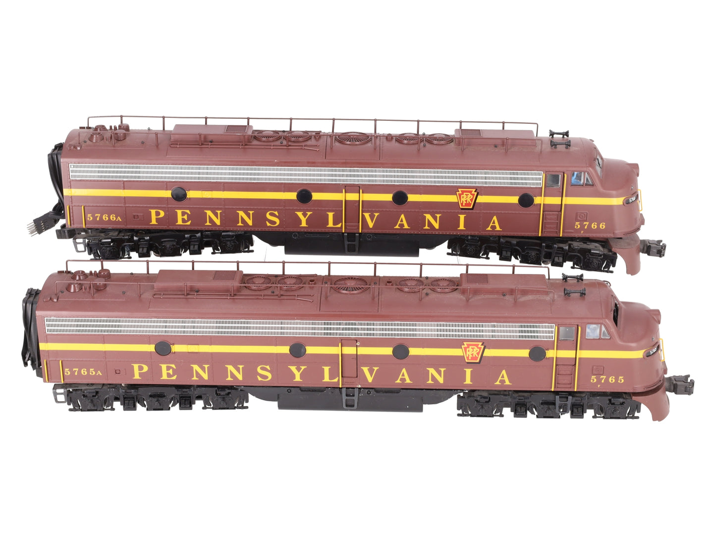 K-Line k-28801 O Pennsylvania Railroad E-9 AA Diesel Locomotive #5765 #5766 EX/Box