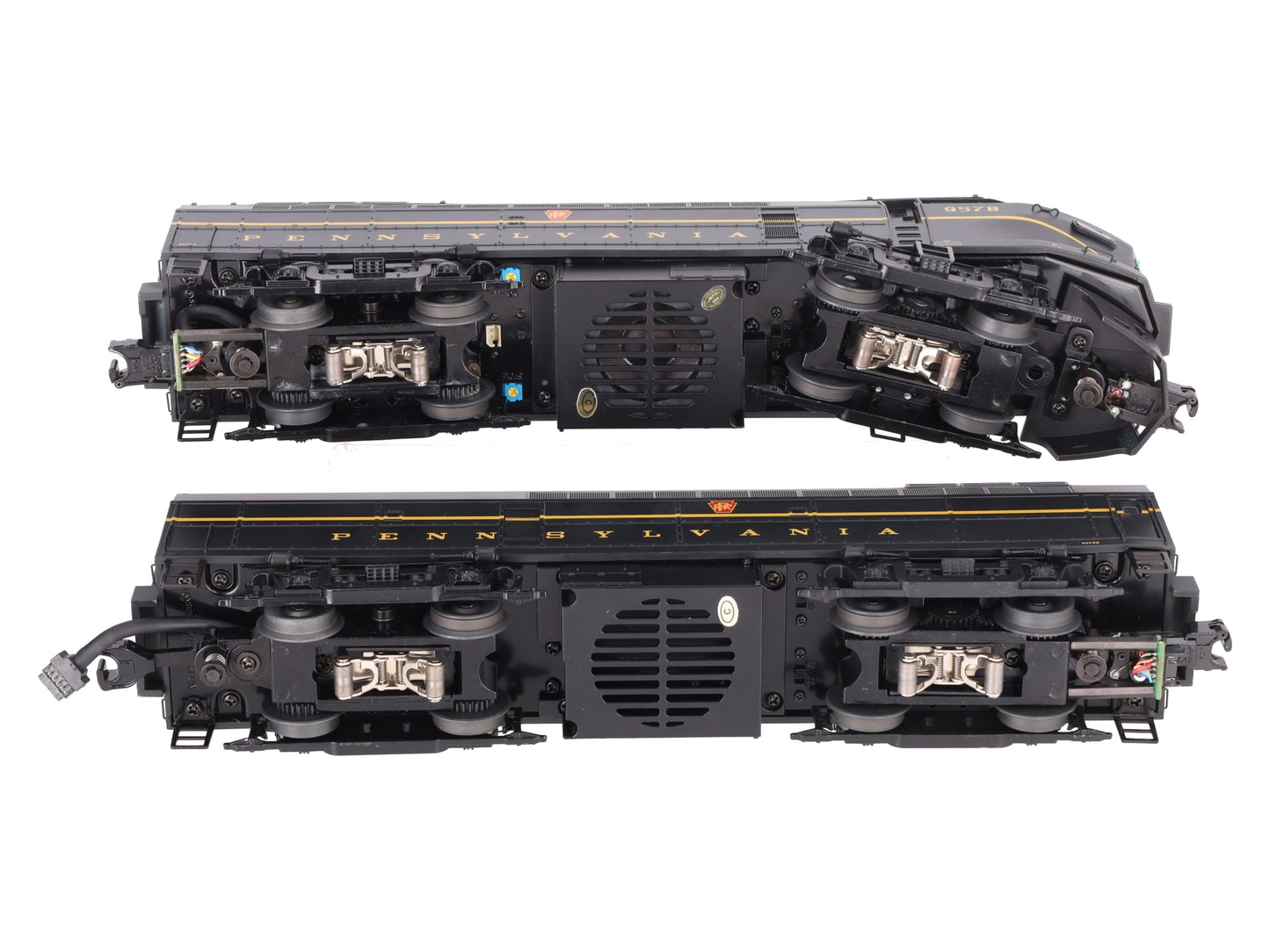 MTH 20-2726-1 O PRR Sharknose AB Diesel Engine Set w/Proto-Sound 2.0 #9578/9578 EX/Box
