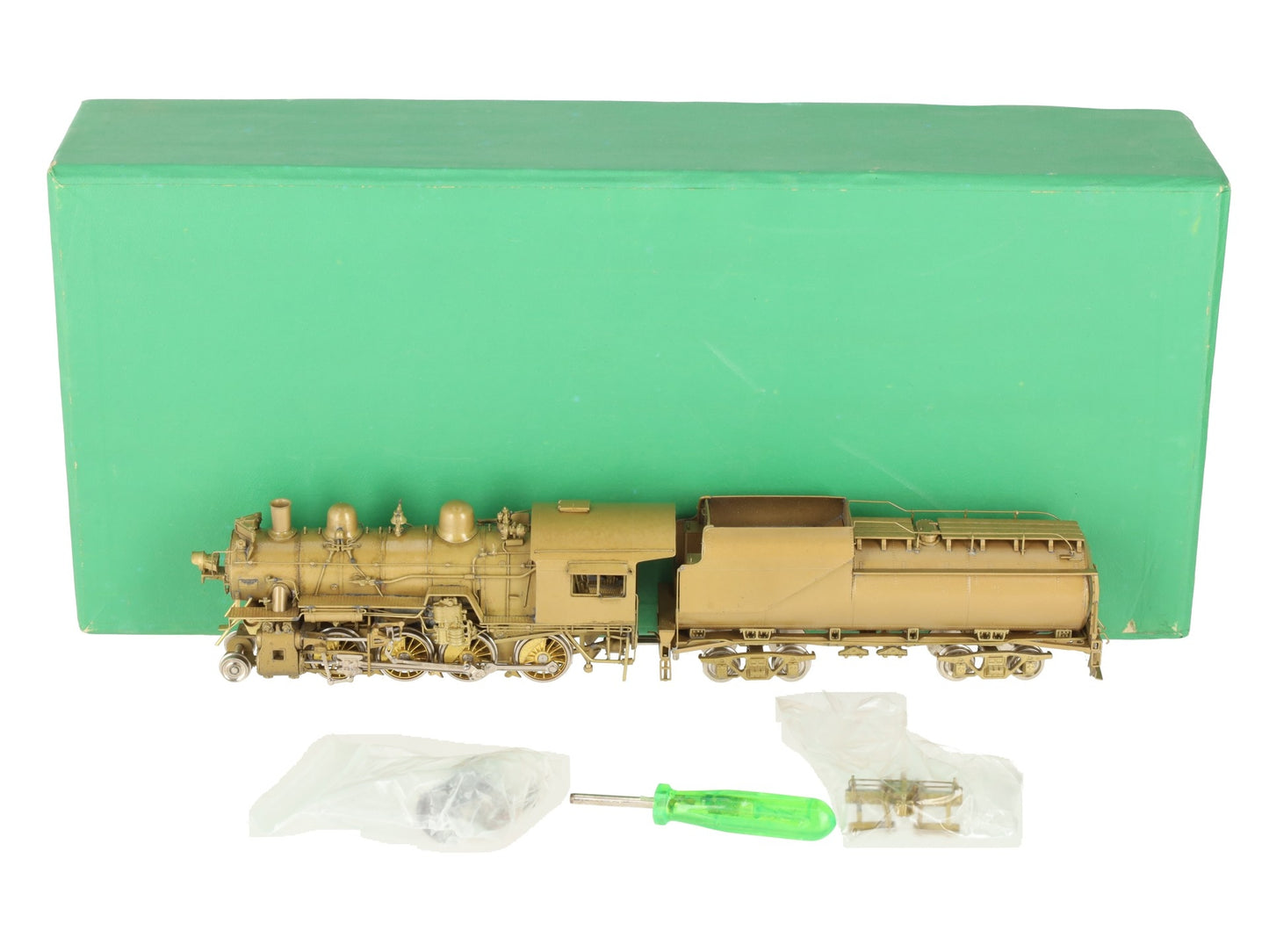 Overland Models HO Brass Chesapeake & Ohio G9 2-8-0 Steam Loco -Unpainted EX/Box