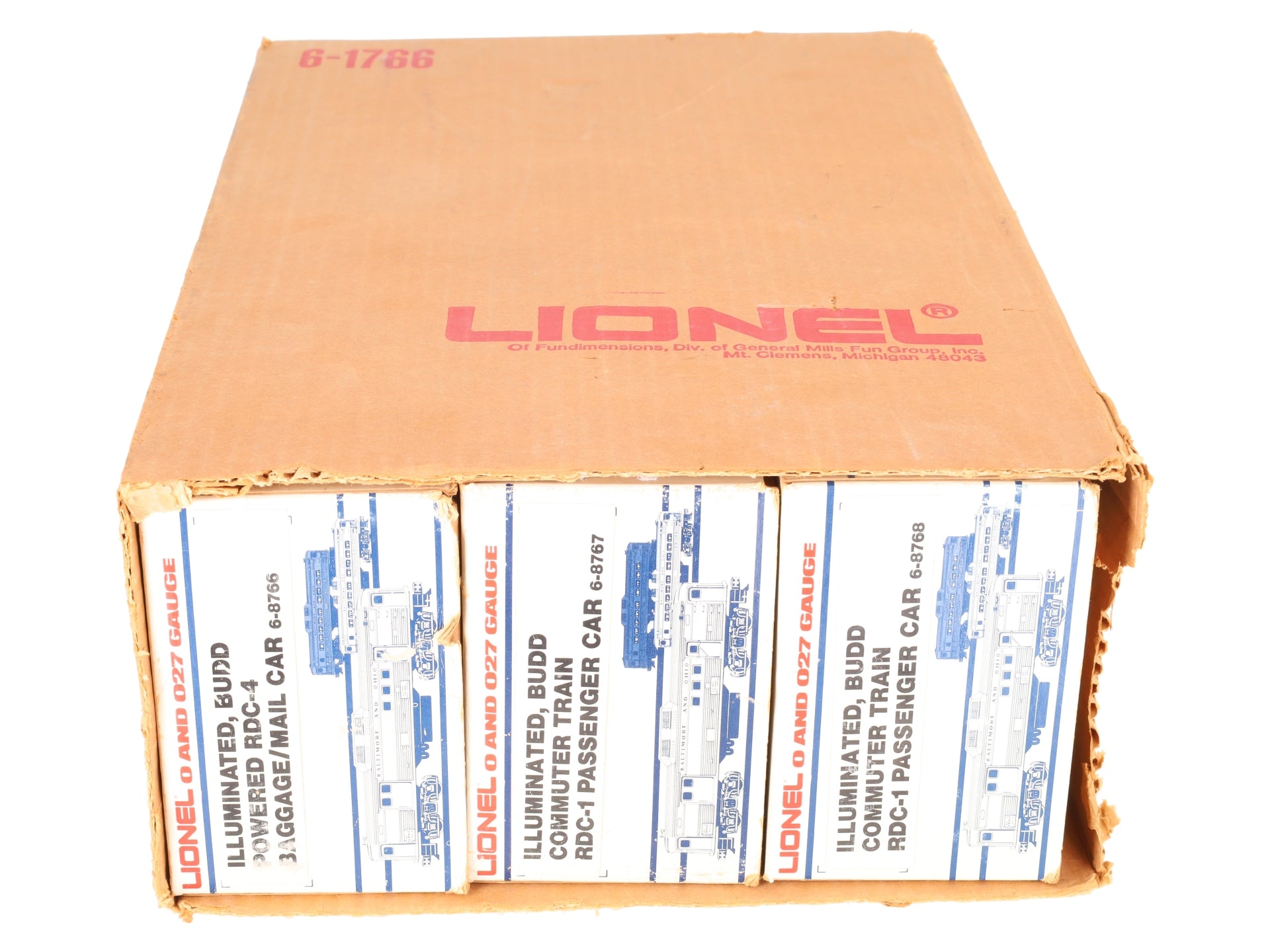 Lionel 6-1766 O Gauge Baltimore & Ohio RDC Service Station Special Set EX/Box